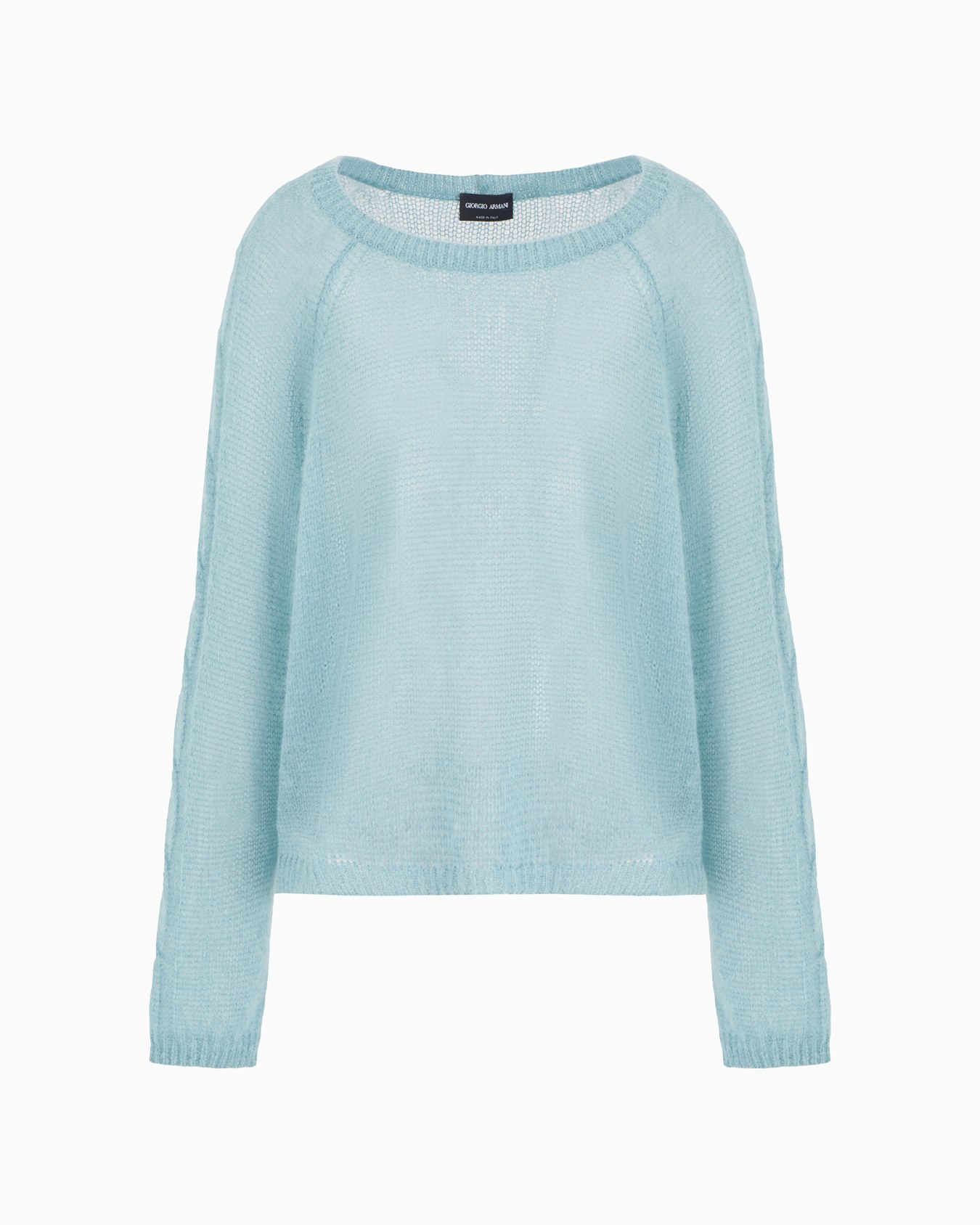 Mohair wool blend crew-neck jumper Slide 0