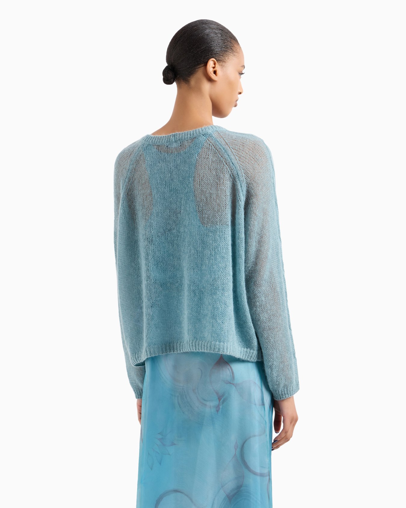 Mohair wool blend crew-neck jumper Slide 3