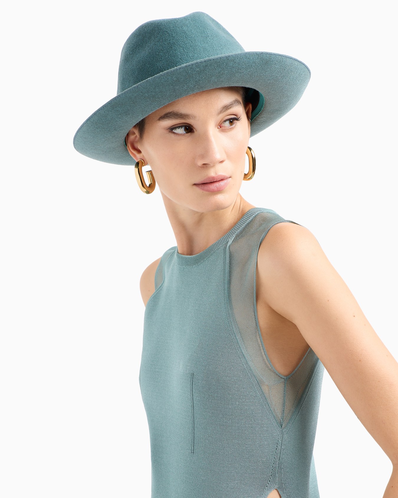 Stretch viscose-blend knit top Slide 6
