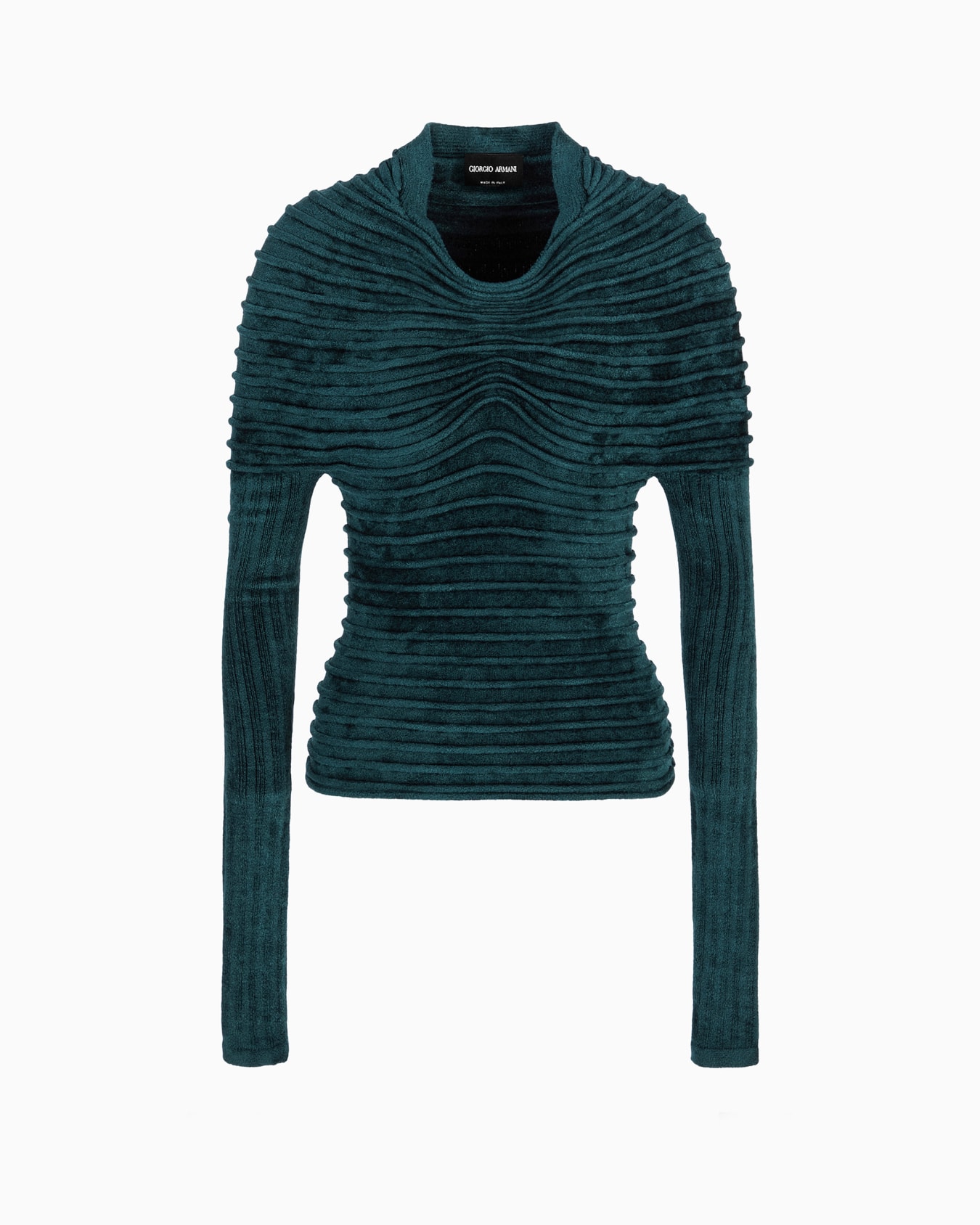 Pullover mit langen Ärmeln aus Chenille Folie 0