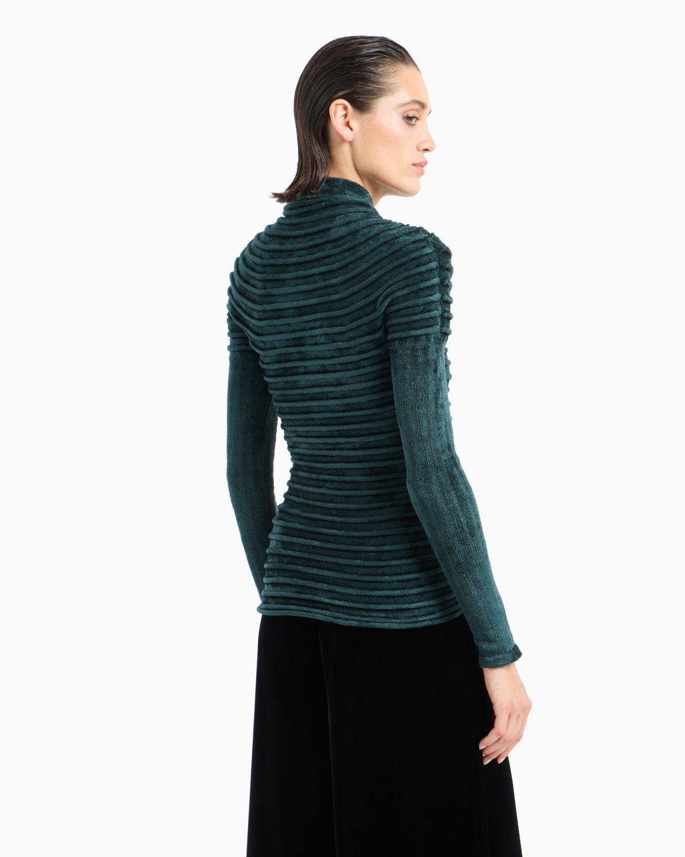 Pullover mit langen Ärmeln aus Chenille Folie 2