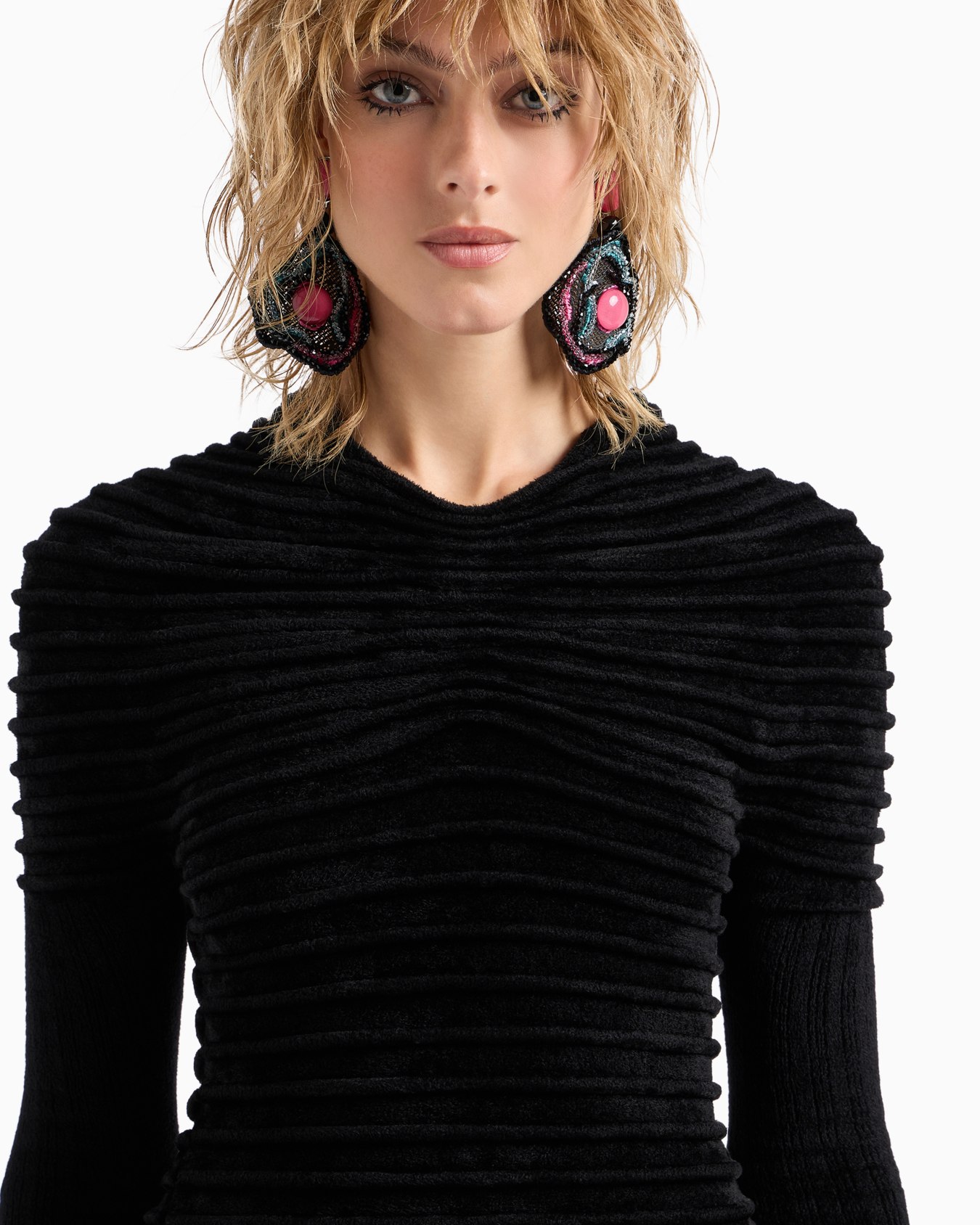 Long-sleeved chenille jumper Slide 5