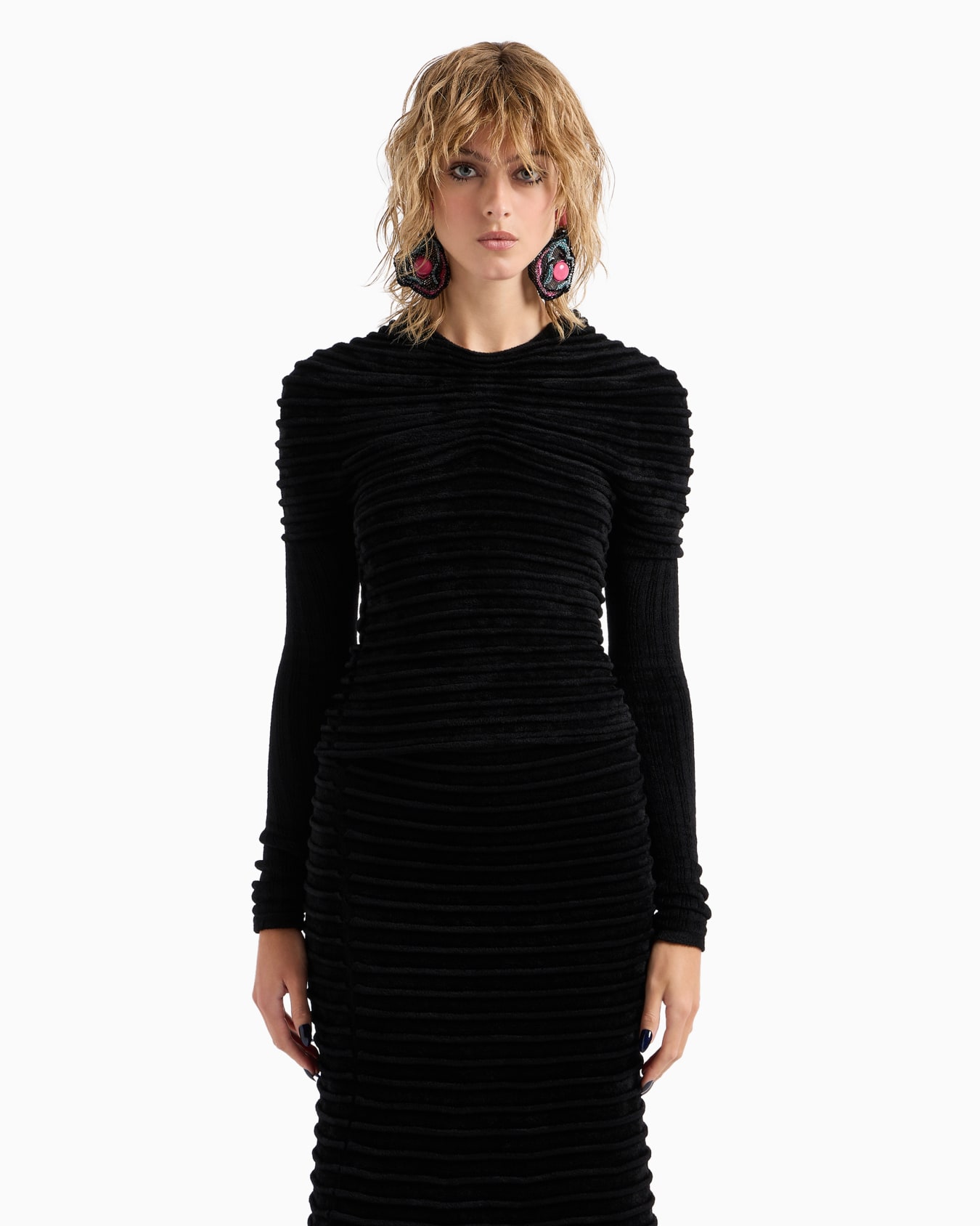 Long-sleeved chenille jumper Slide 2