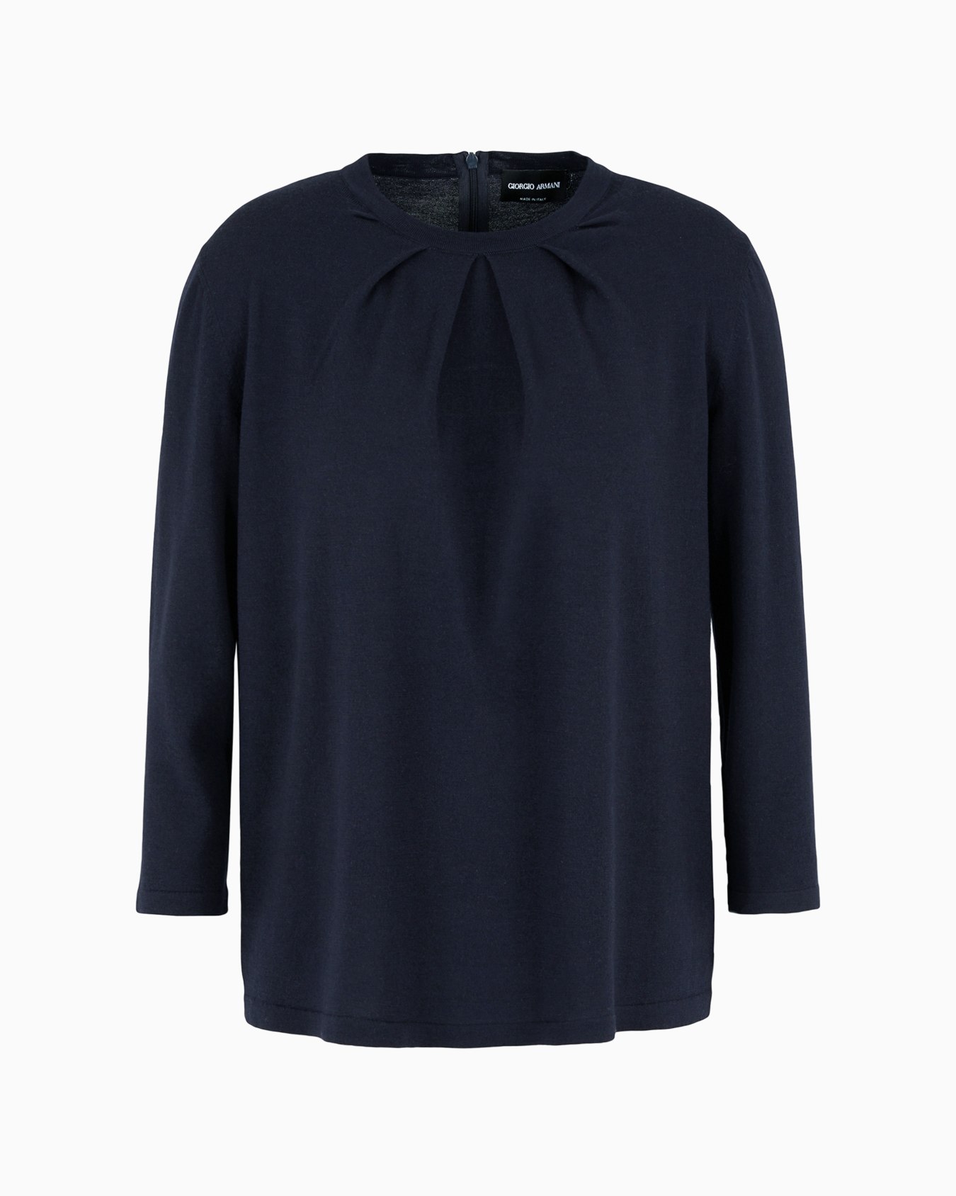 Virgin-wool, crew-neck jumper Slide 0