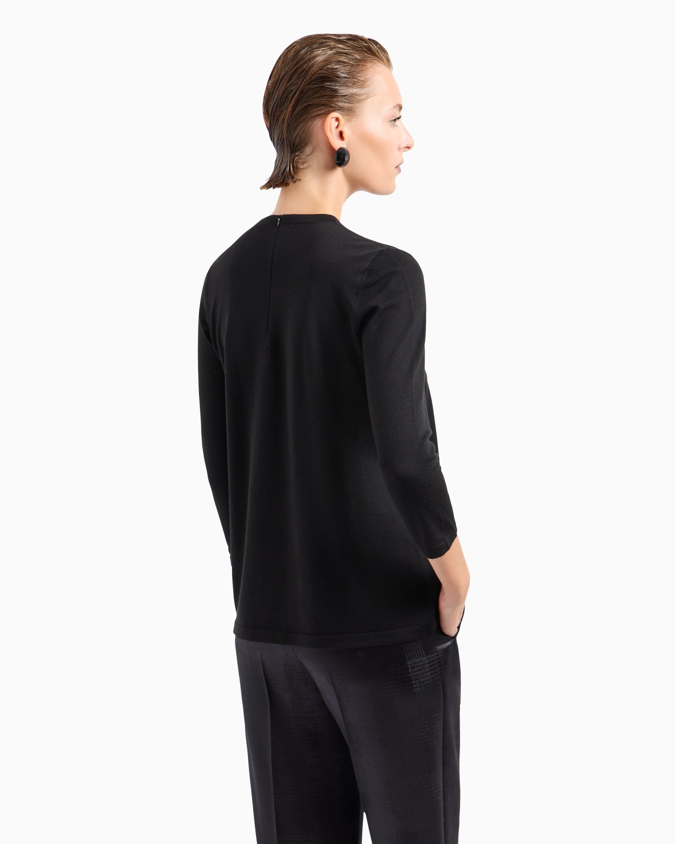 Pull ras-du-cou en laine vierge Diapositive 2