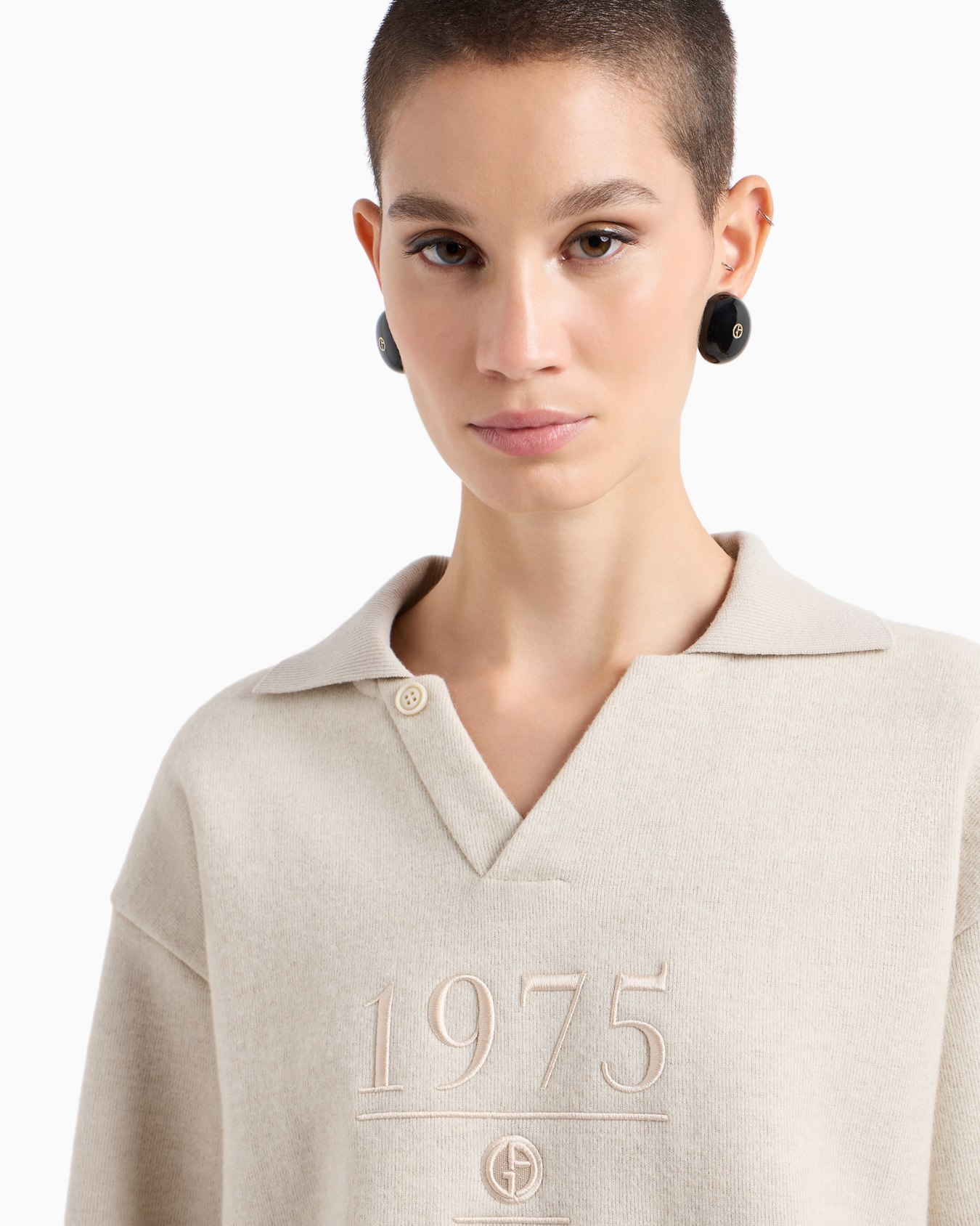 Cashmere and wool blend double-jersey sweatshirt Slide 5