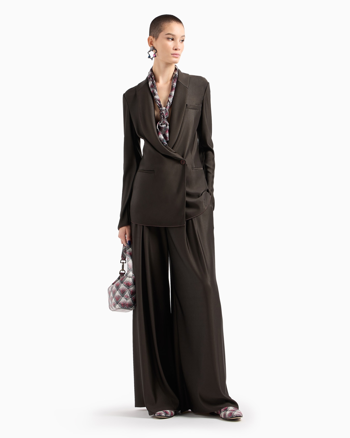 ASV wide trousers with pleats in double viscose jersey Slide 4