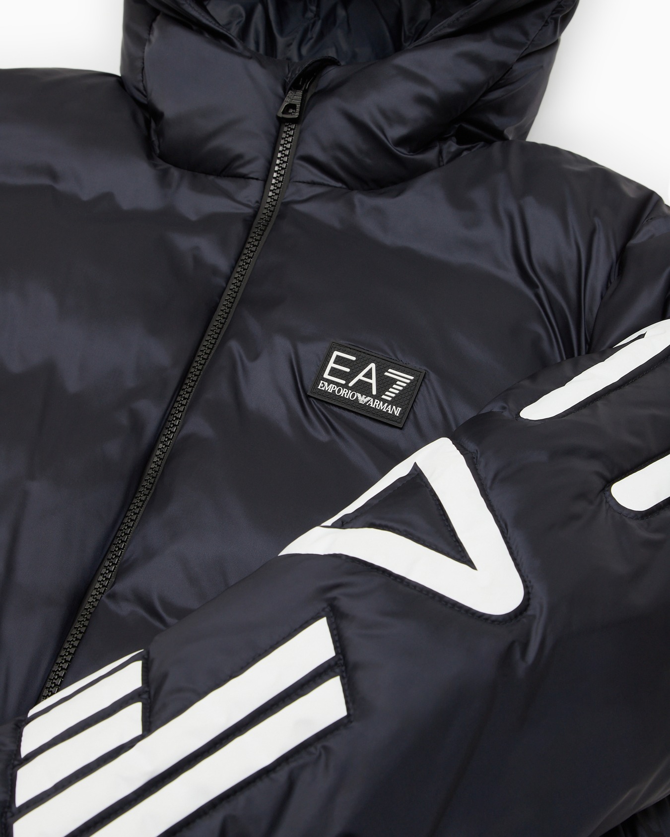 Wattierte Jacke mit Kapuze Polar Logo Boy Folie 1