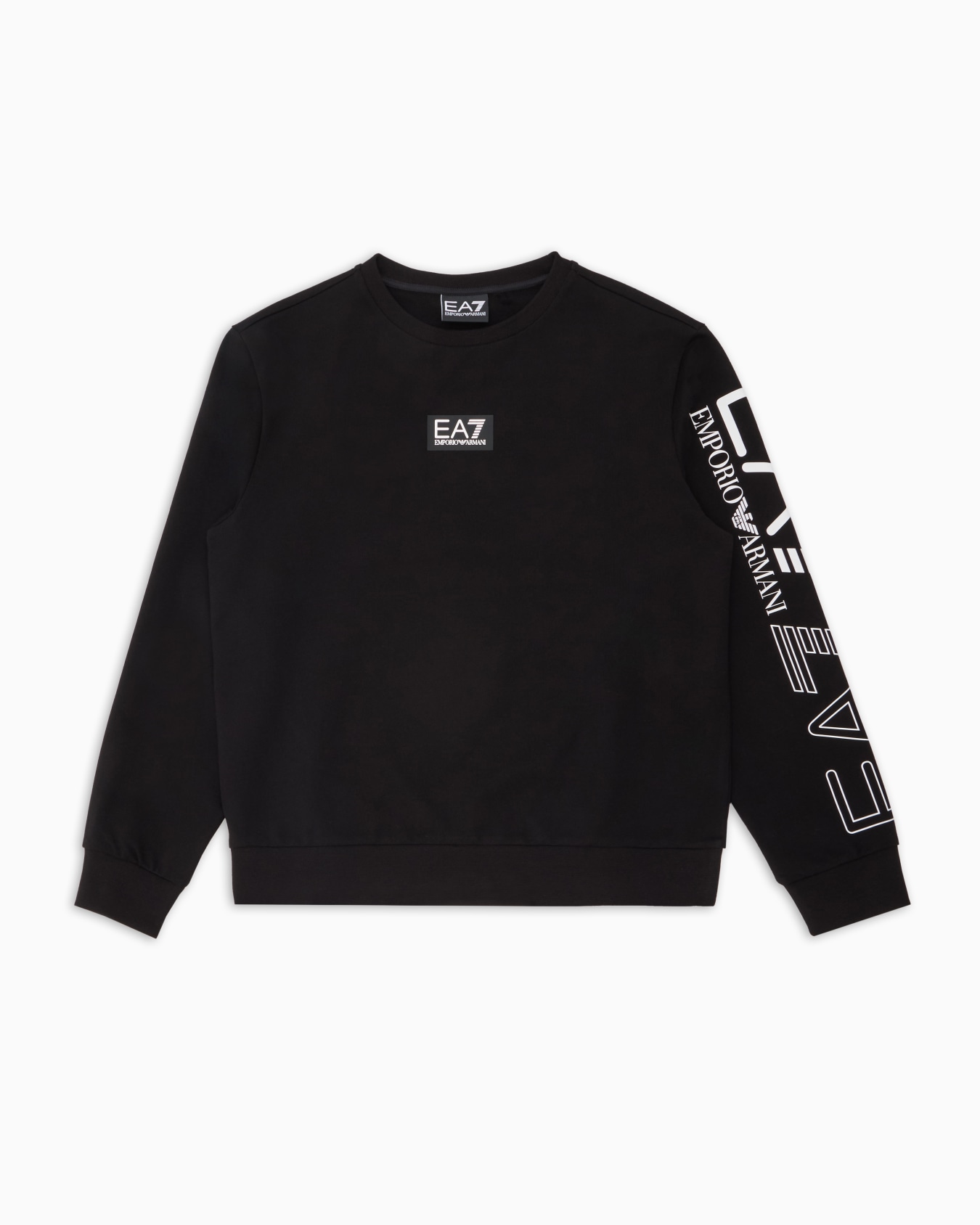 Logo Series Boy cotton crew-neck sweatshirt Slide 0