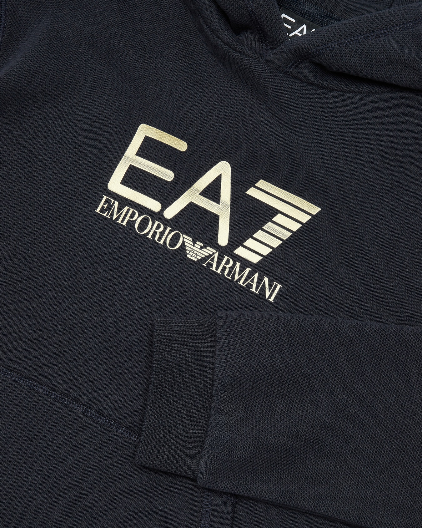 Logo Series Boy hooded cotton sweatshirt Slide 1