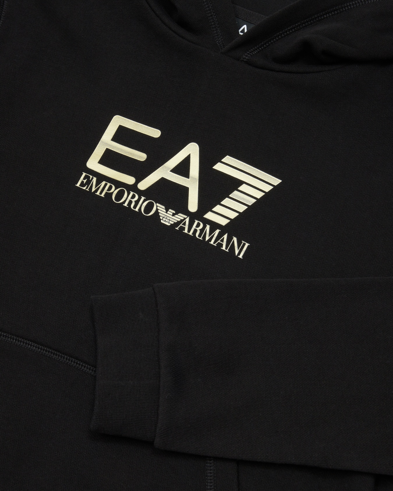 Logo Series Boy hooded cotton sweatshirt Slide 1
