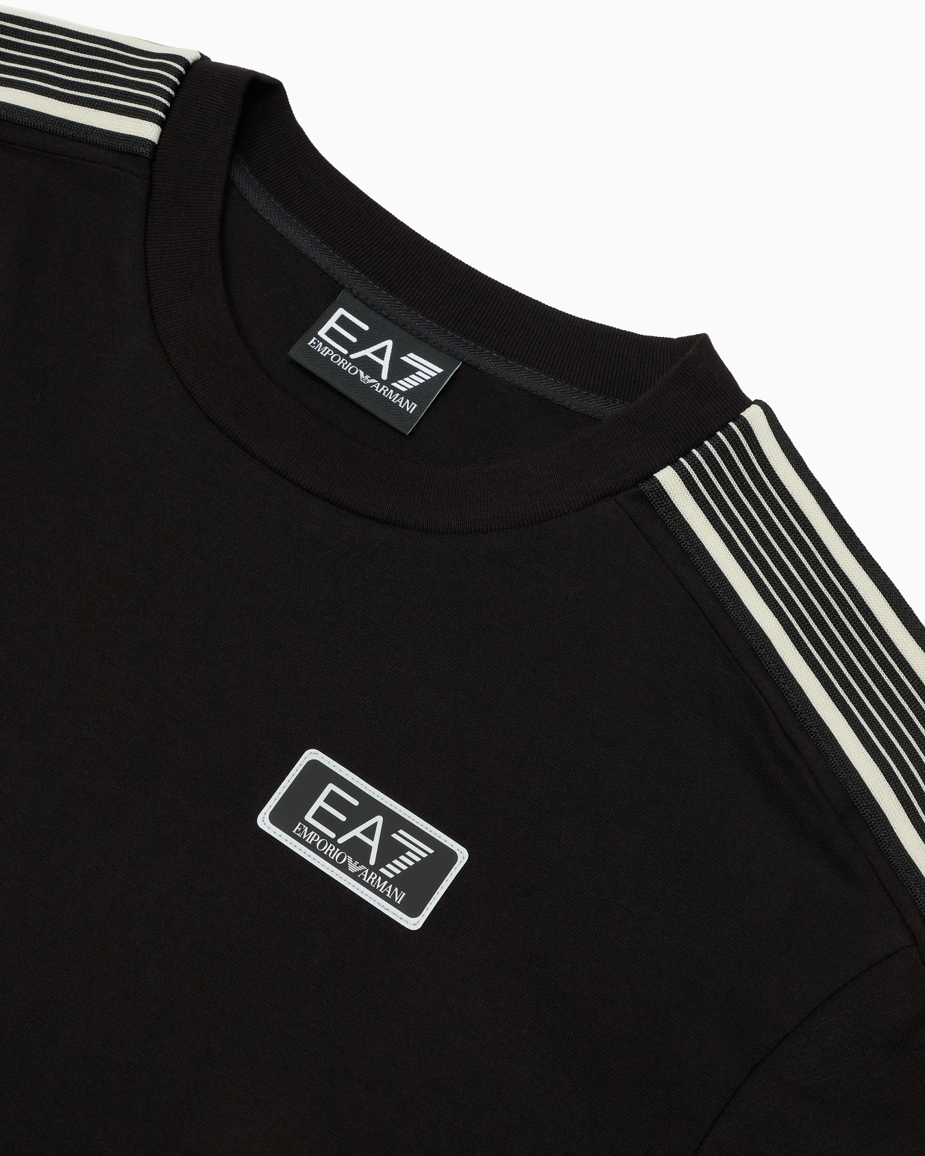 T-shirt ras-du-cou 7 Lines Boy en coton  Diapositive 1