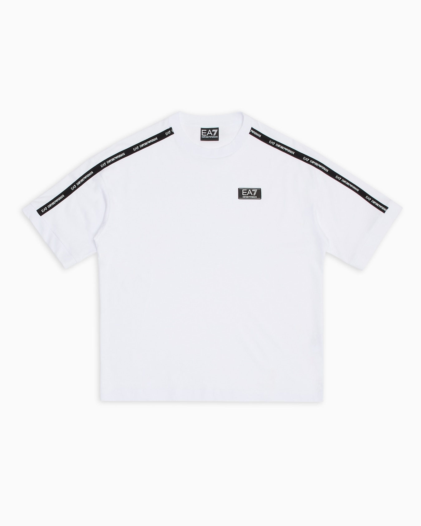 Camiseta de cuello redondo Logo Series Boy de algodón Diapositiva 0