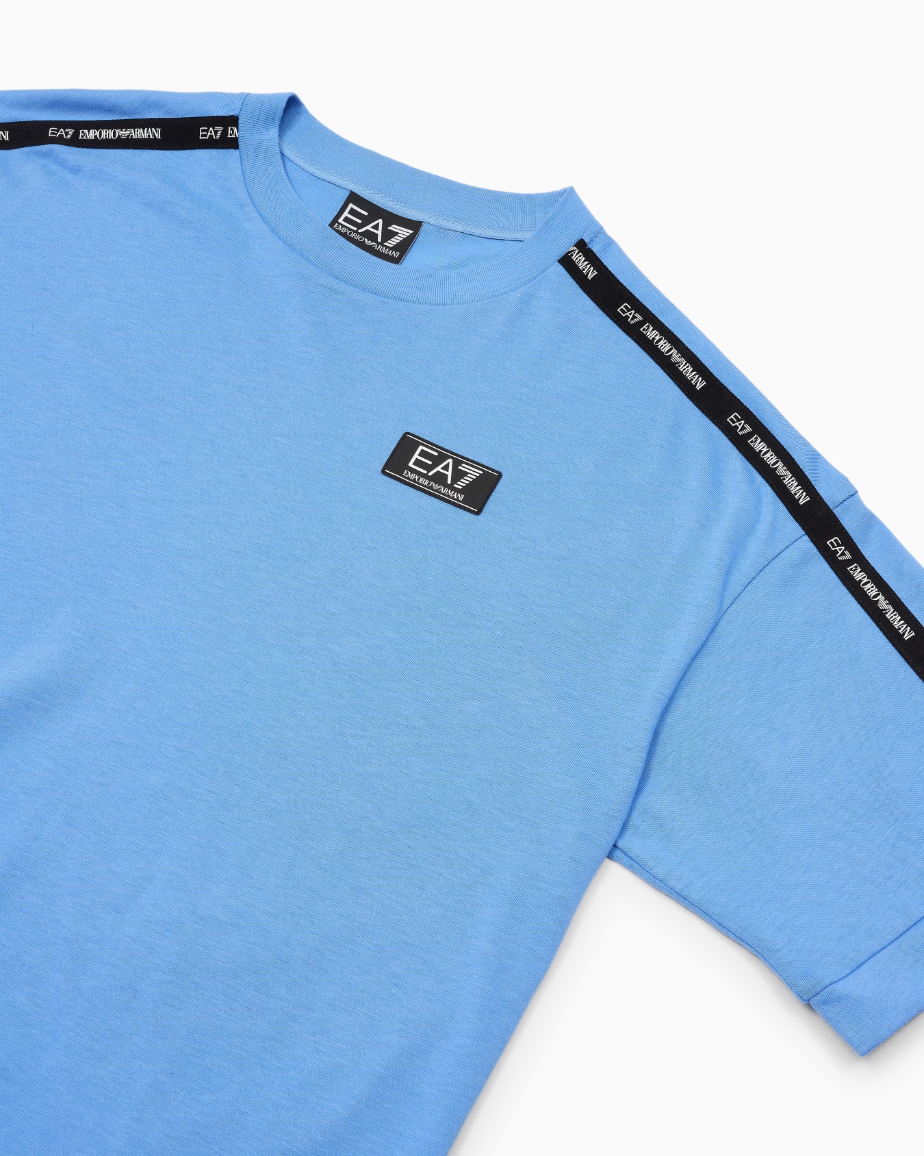 Logo Series Boy cotton crew-neck T-shirt Slide 1