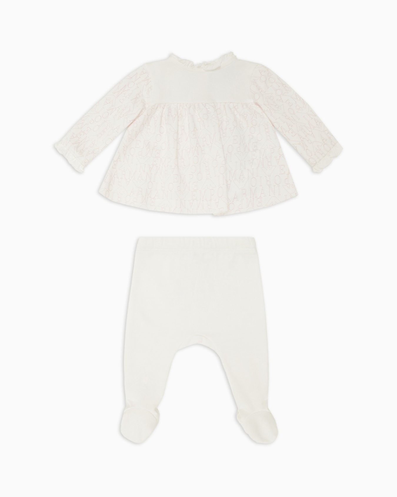 Coffret-cadeau pull et legging en jersey interlock inscription all over Diapositive 0