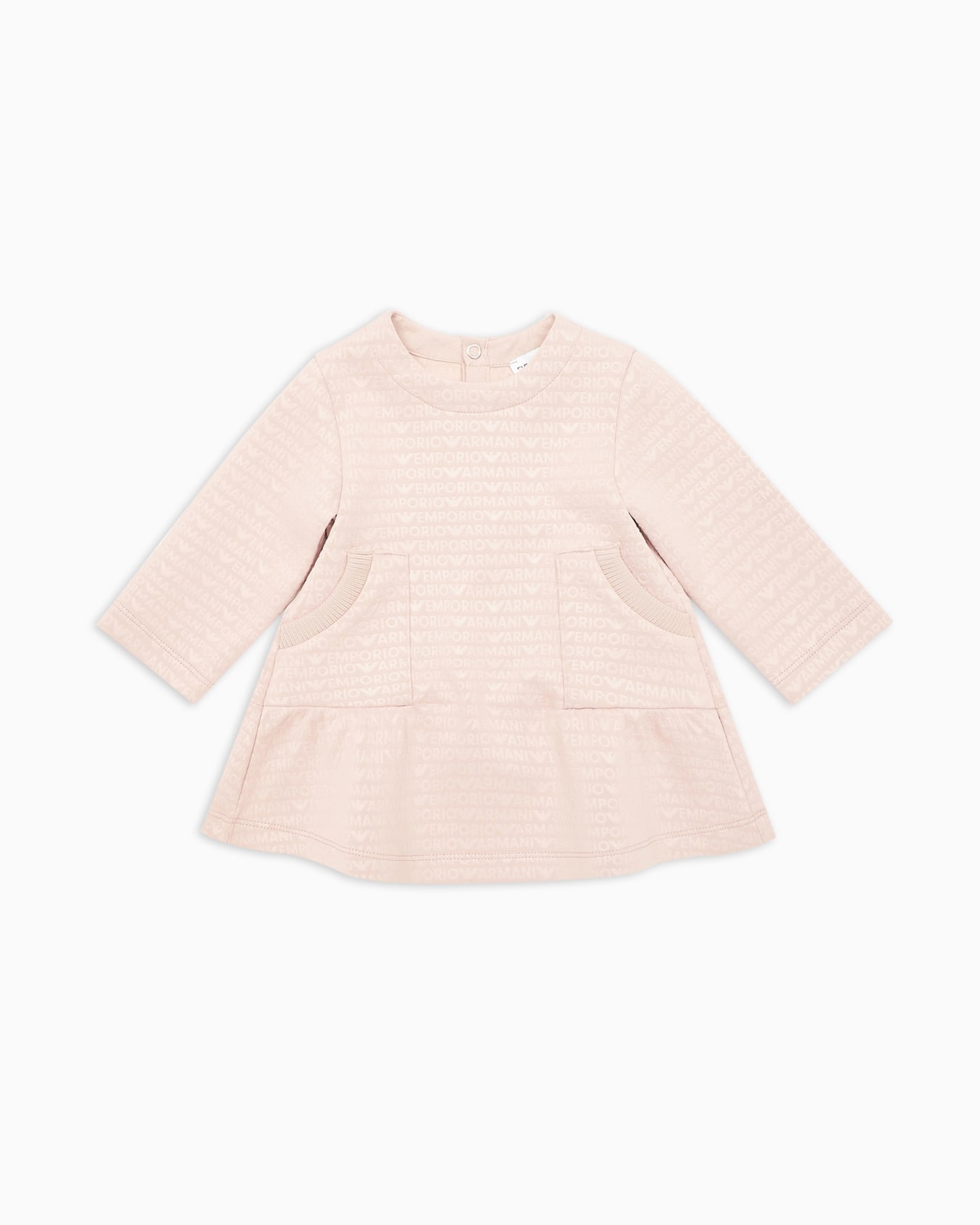 Jersey dress with all-over logo lettering Slide 0