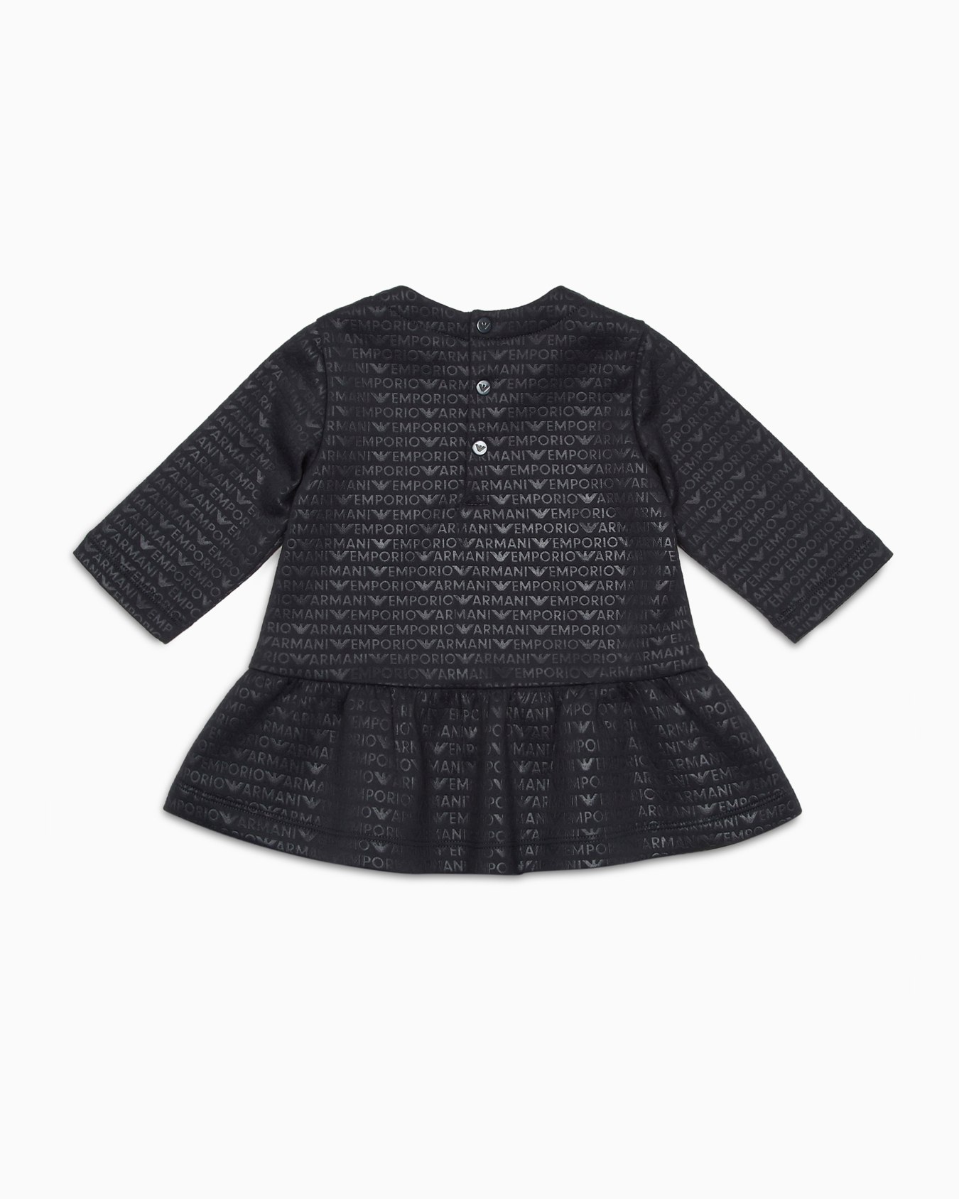 Jersey dress with all-over logo lettering Slide 2