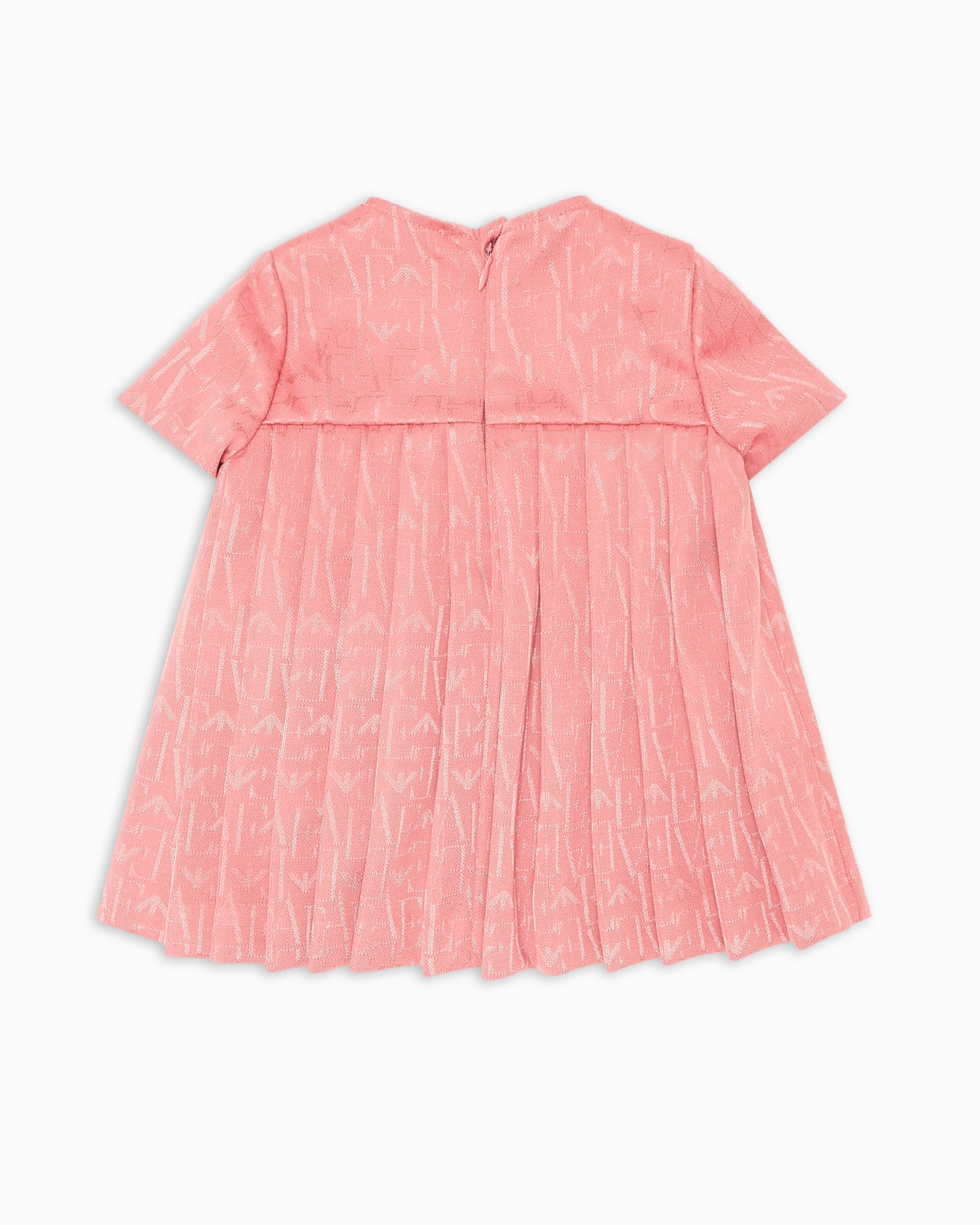 Robe avec inscription logo jacquard et bas plissé Diapositive 2