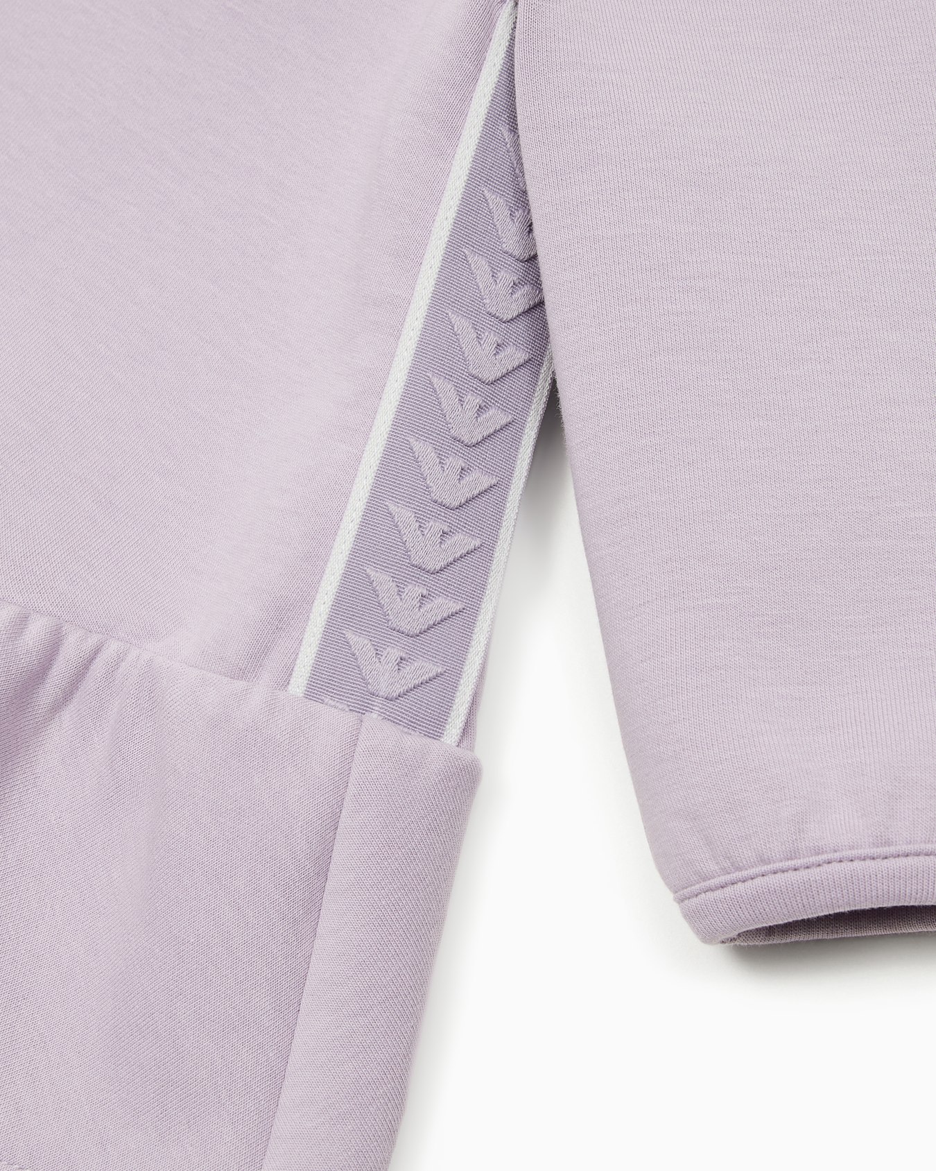 Flounced dress in double jersey Slide 1