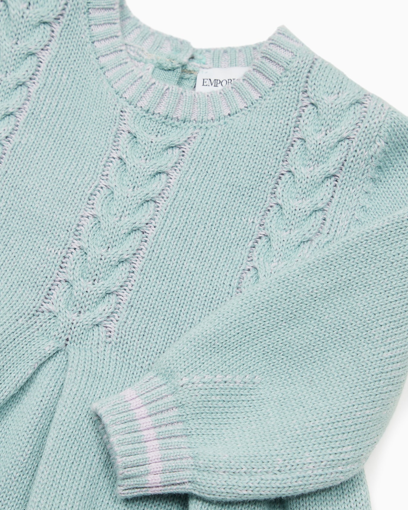 Knit dress with cable details Slide 1