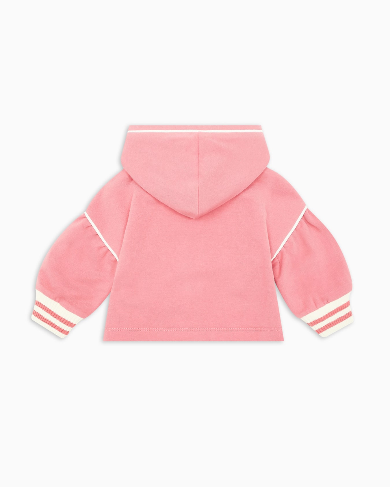 Hooded sweatshirt with zip piping and embroidered logo Slide 2