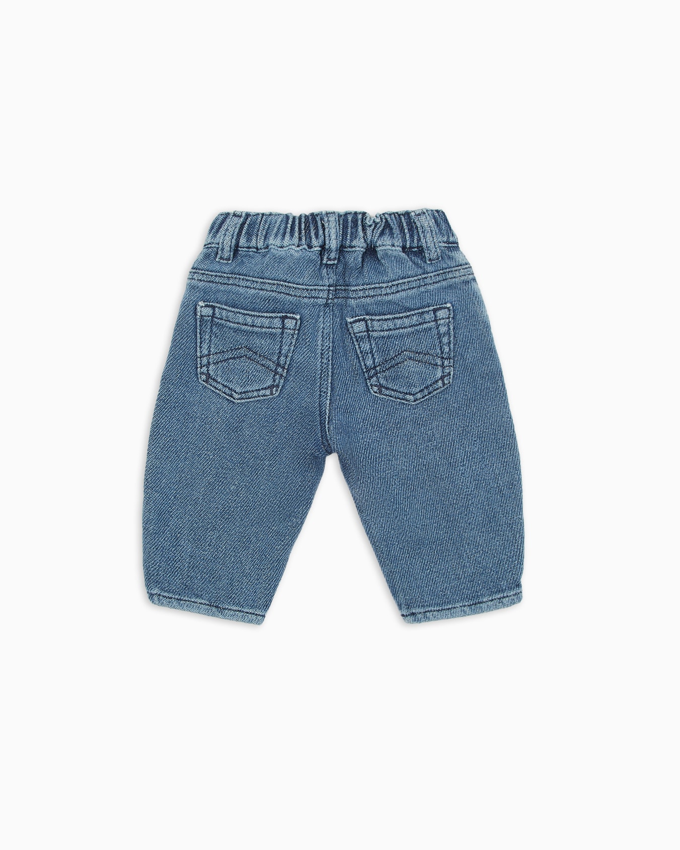 Stretch-denim jeans with logo embroidery Slide 2