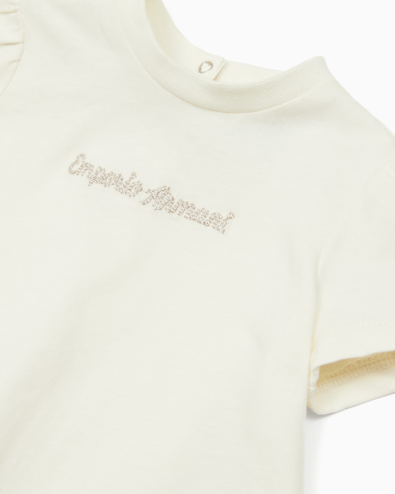 ASV jersey T-shirt with puffed sleeves and logo embroidery Slide 1