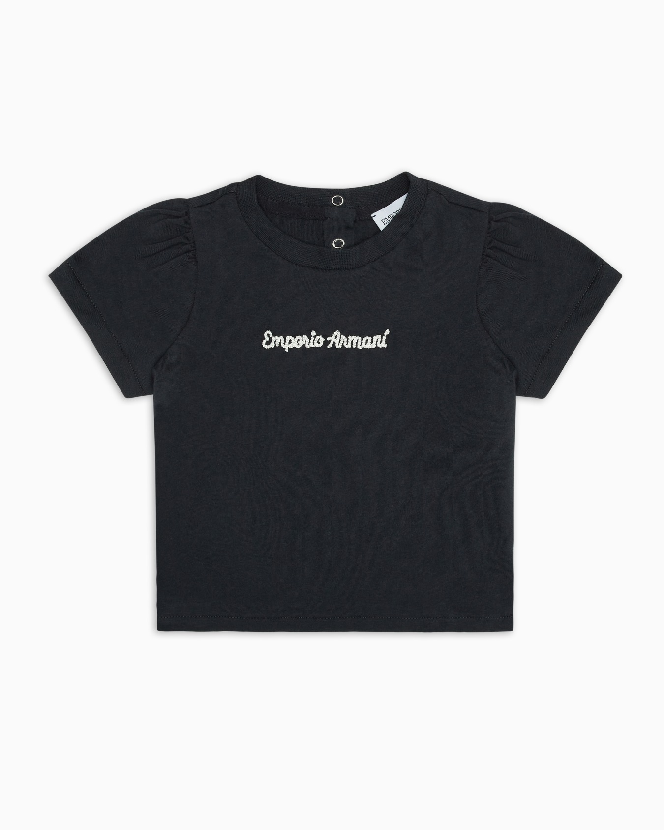 T-shirt en jersey avec manches bouffantes et logo brodé ASV Diapositive 0