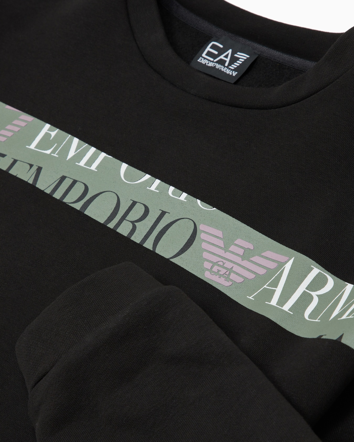 Sudadera de cuello redondo Logo Series Girl en mezcla de algodón Diapositiva 1
