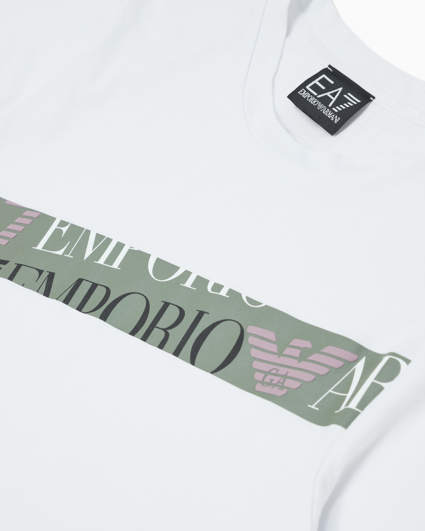 Camiseta de cuello redondo Logo Series Girl en algodón orgánico Diapositiva 1