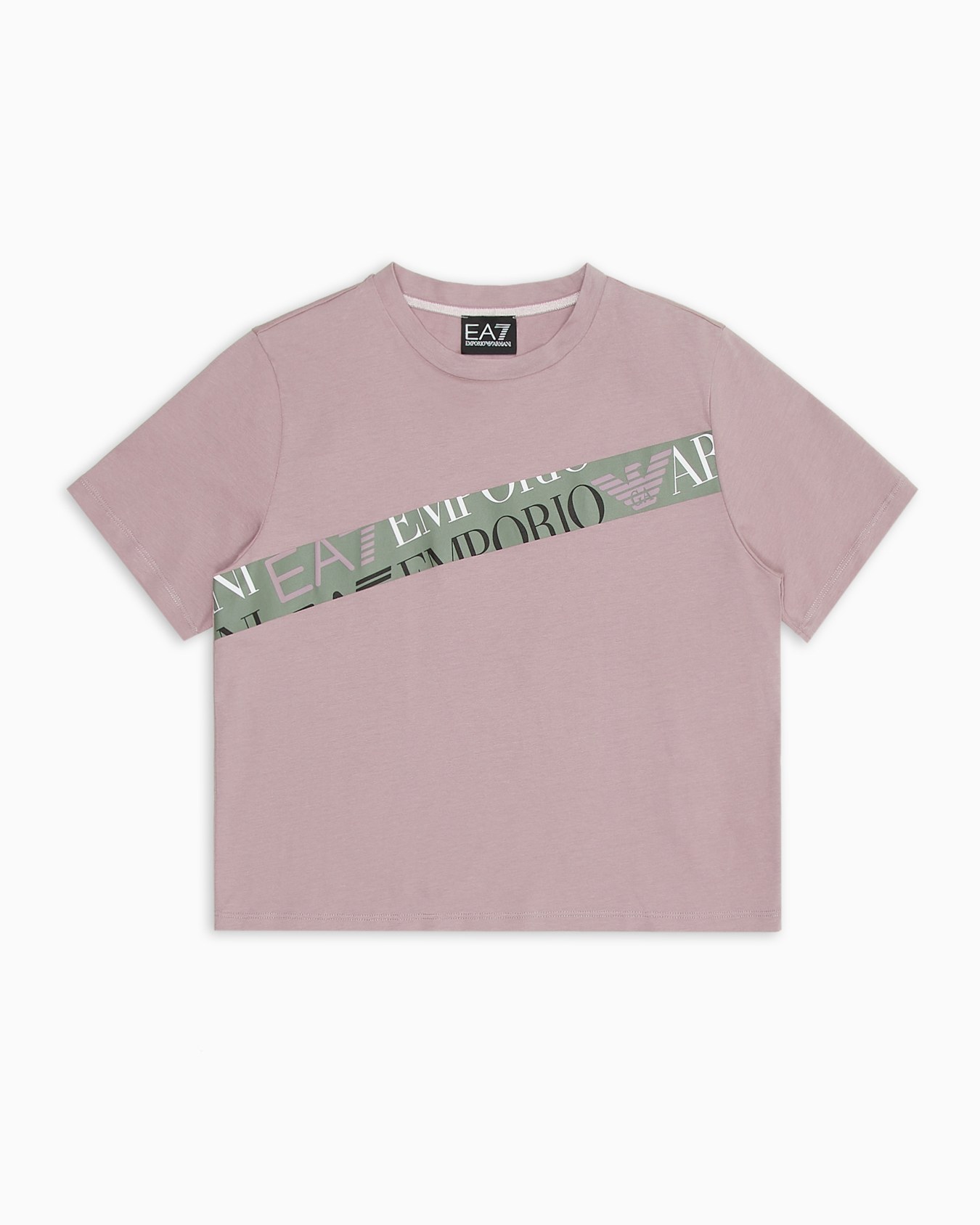 T-shirt ras-du-cou Logo Series Girl en coton biologique Diapositive 0