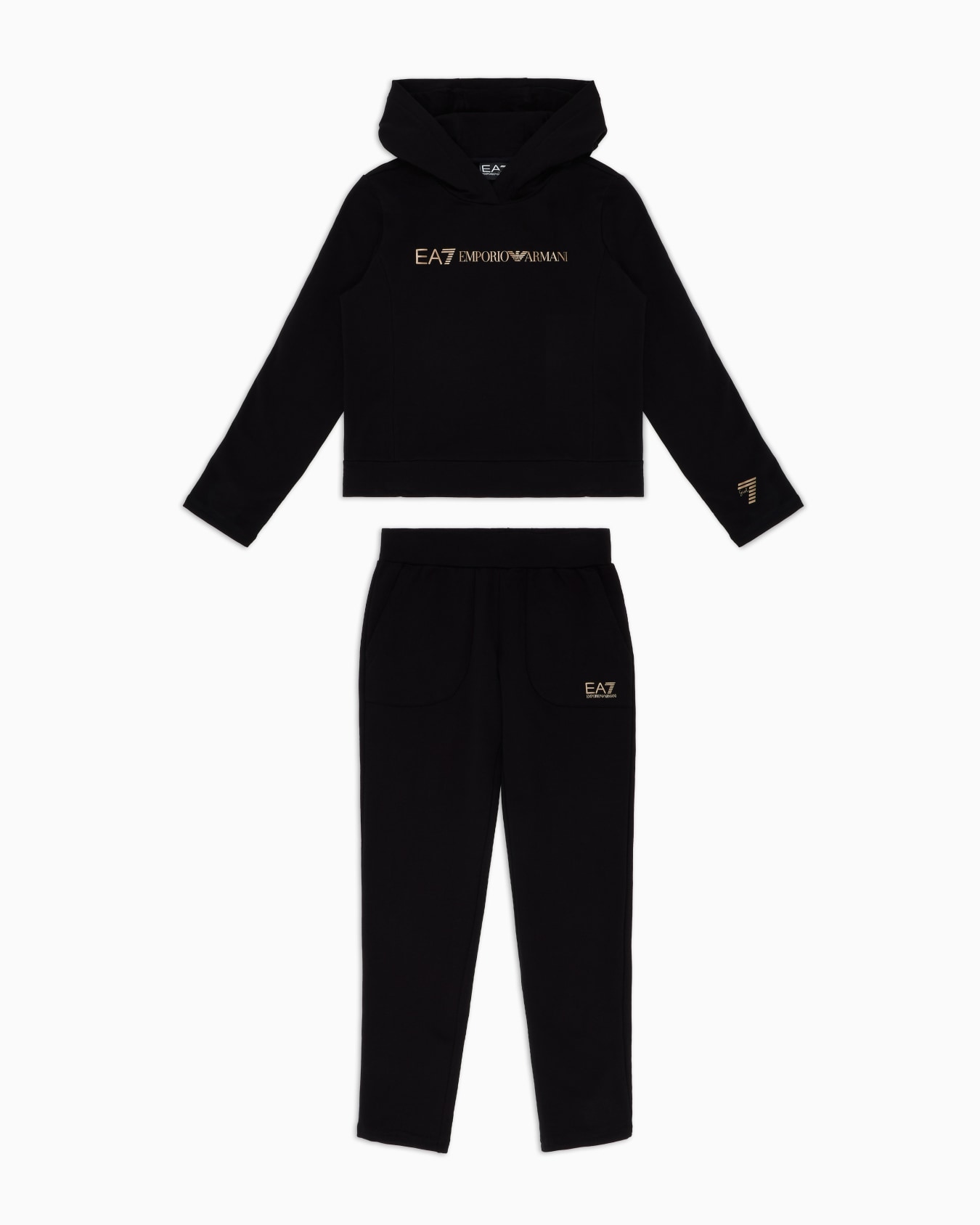 Stretch-cotton Shiny Girl tracksuit Slide 0