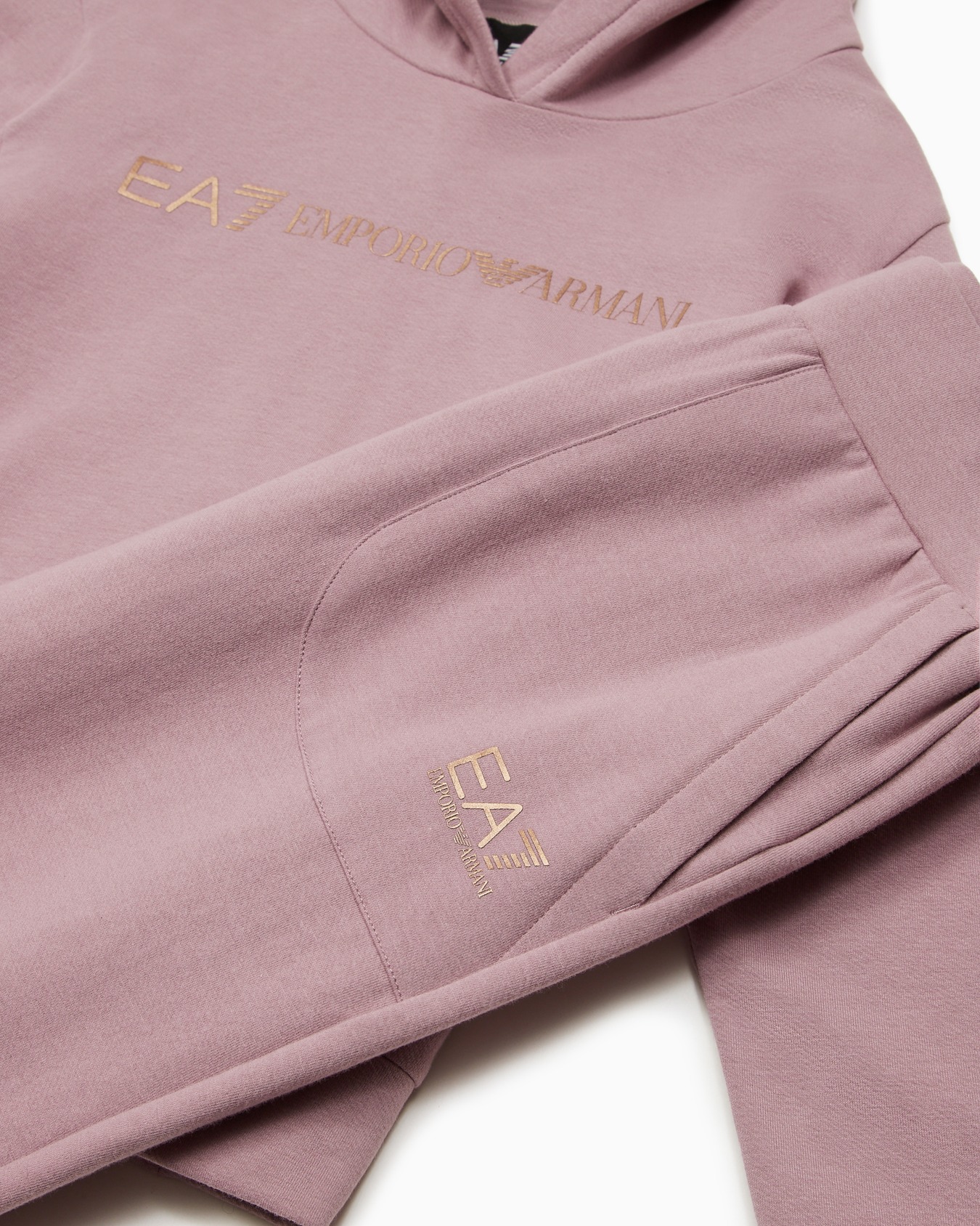 Stretch-cotton Shiny Girl tracksuit Slide 1