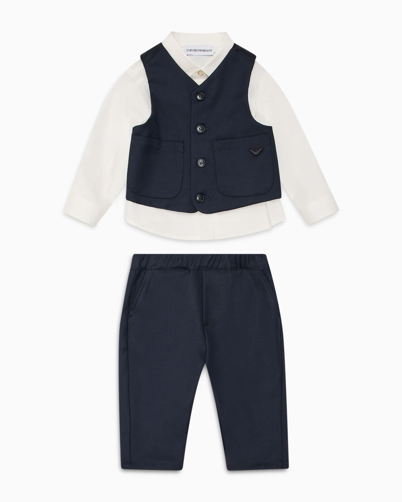 Conjunto compuesto por camisa, chaleco y pantalones de pana Diapositiva 0