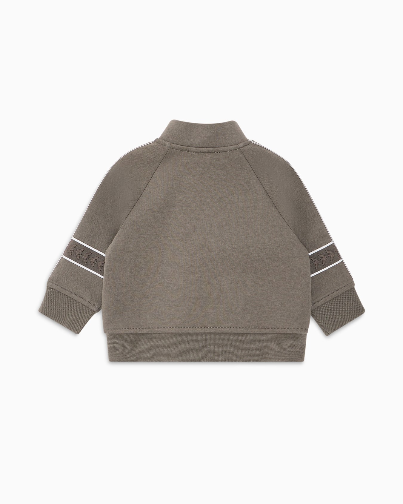 Double-jersey full-zip sweatshirt with logo tape Slide 2