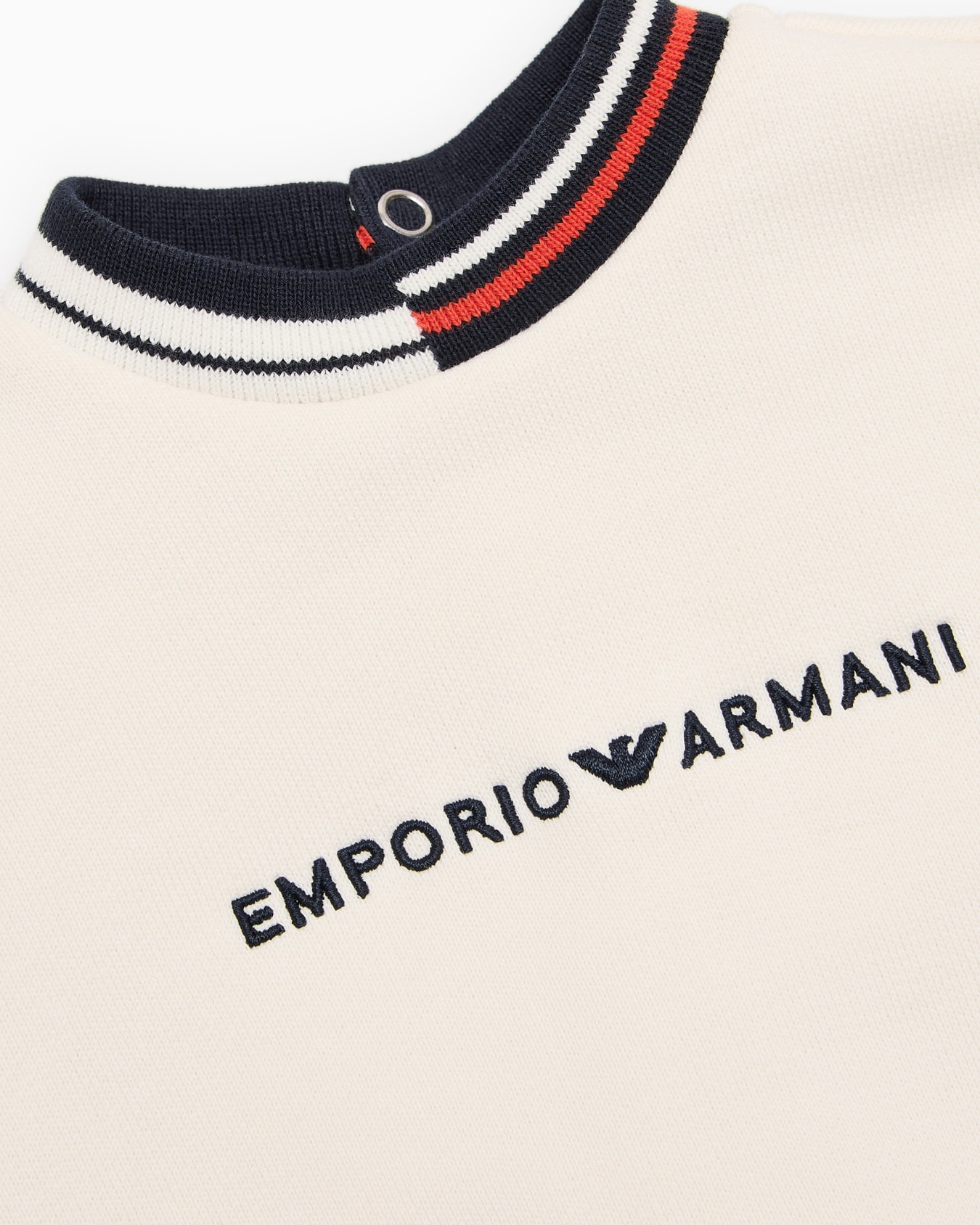 French terry sweatshirt with logo and contrasting details Slide 1