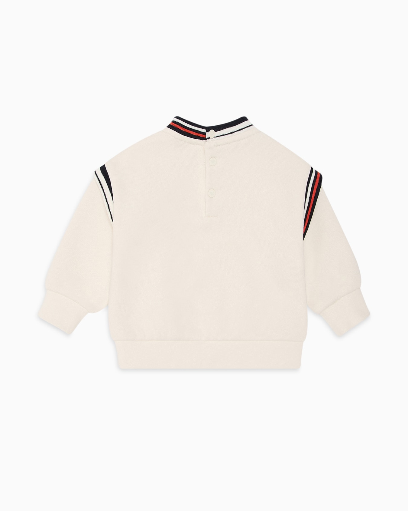 French terry sweatshirt with logo and contrasting details Slide 2