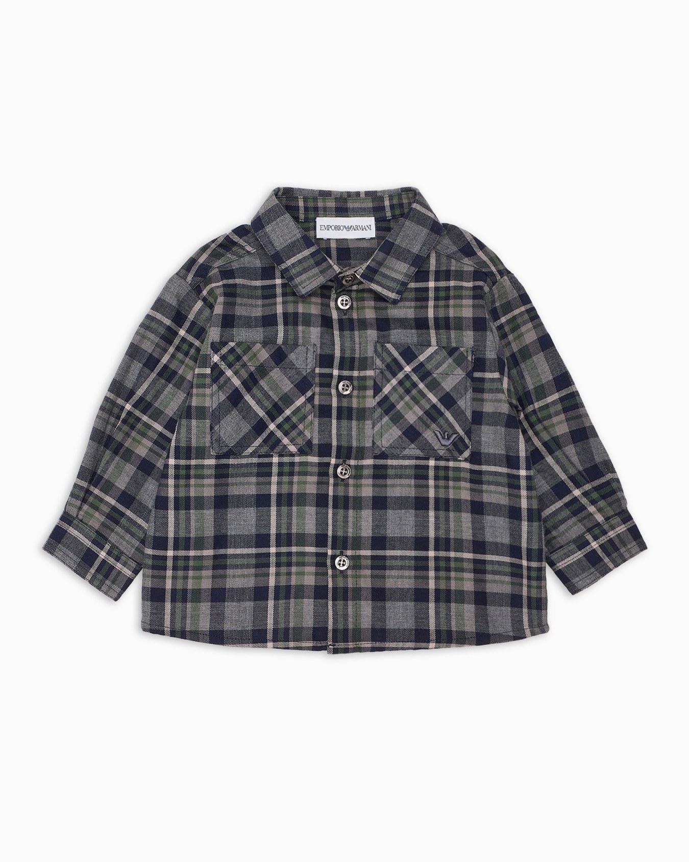 Madras-pattern flannel shirt Slide 0