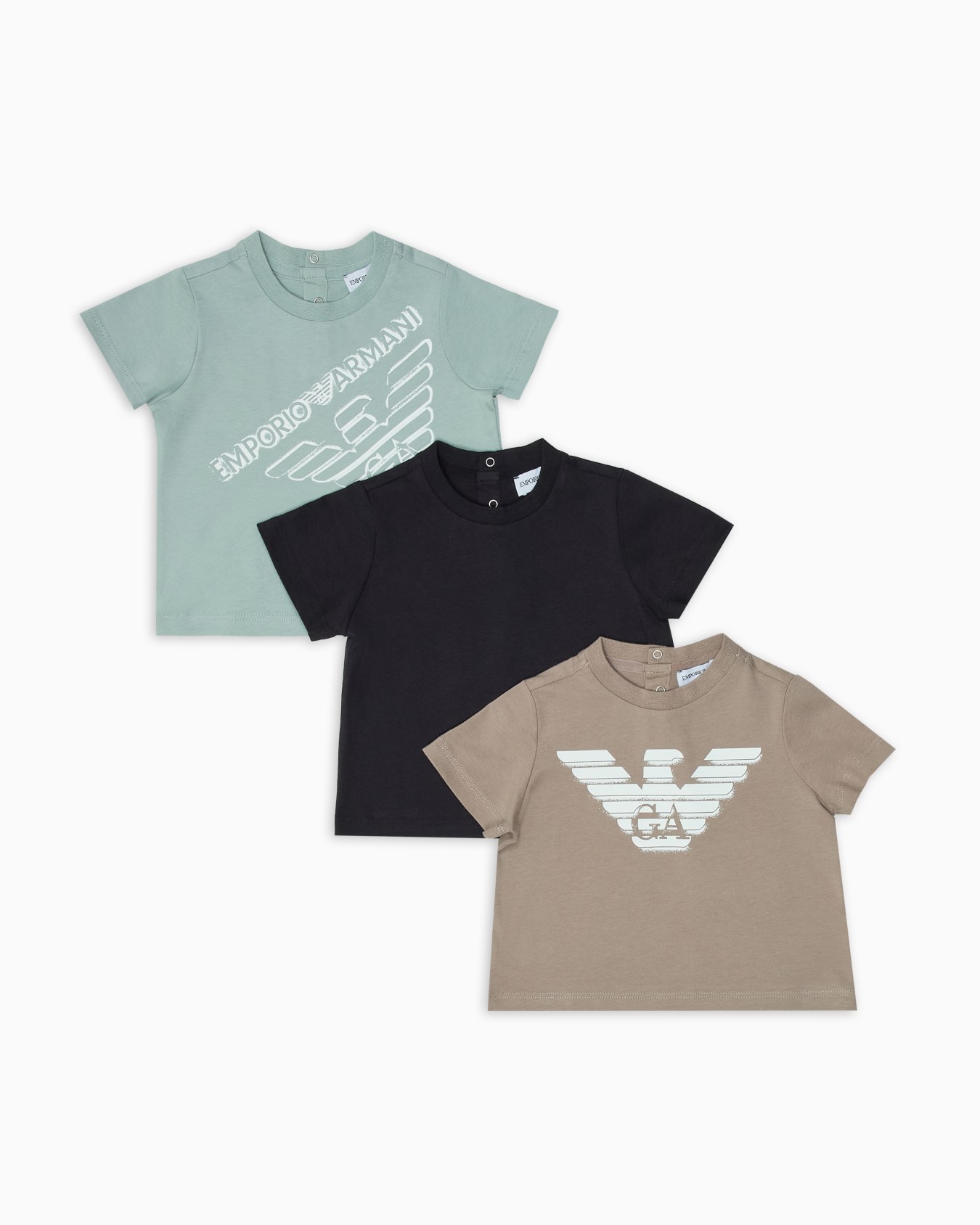 Three-pack of ASV eagle-print jersey T-shirts Slide 0