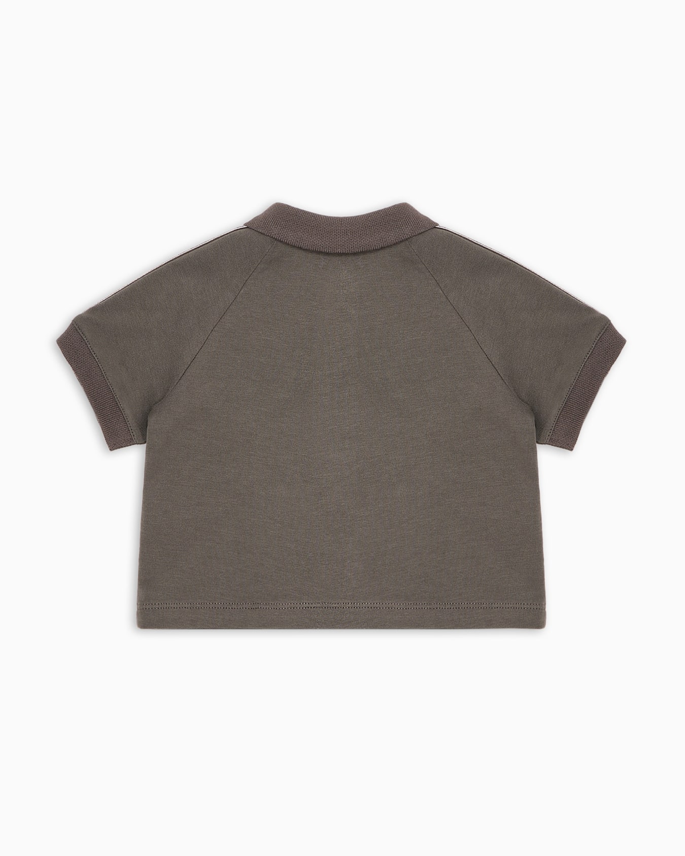 Heavy jersey polo shirt with eagle tape on the sleeves Slide 2