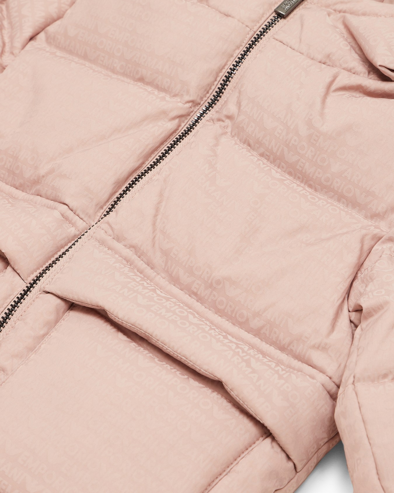 ASV hooded, quilted-nylon puffer jacket with logo lettering and recycled down Slide 1