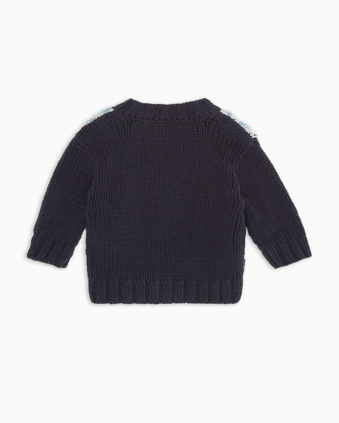 V-neck cardigan with oversized diamond motif Slide 2