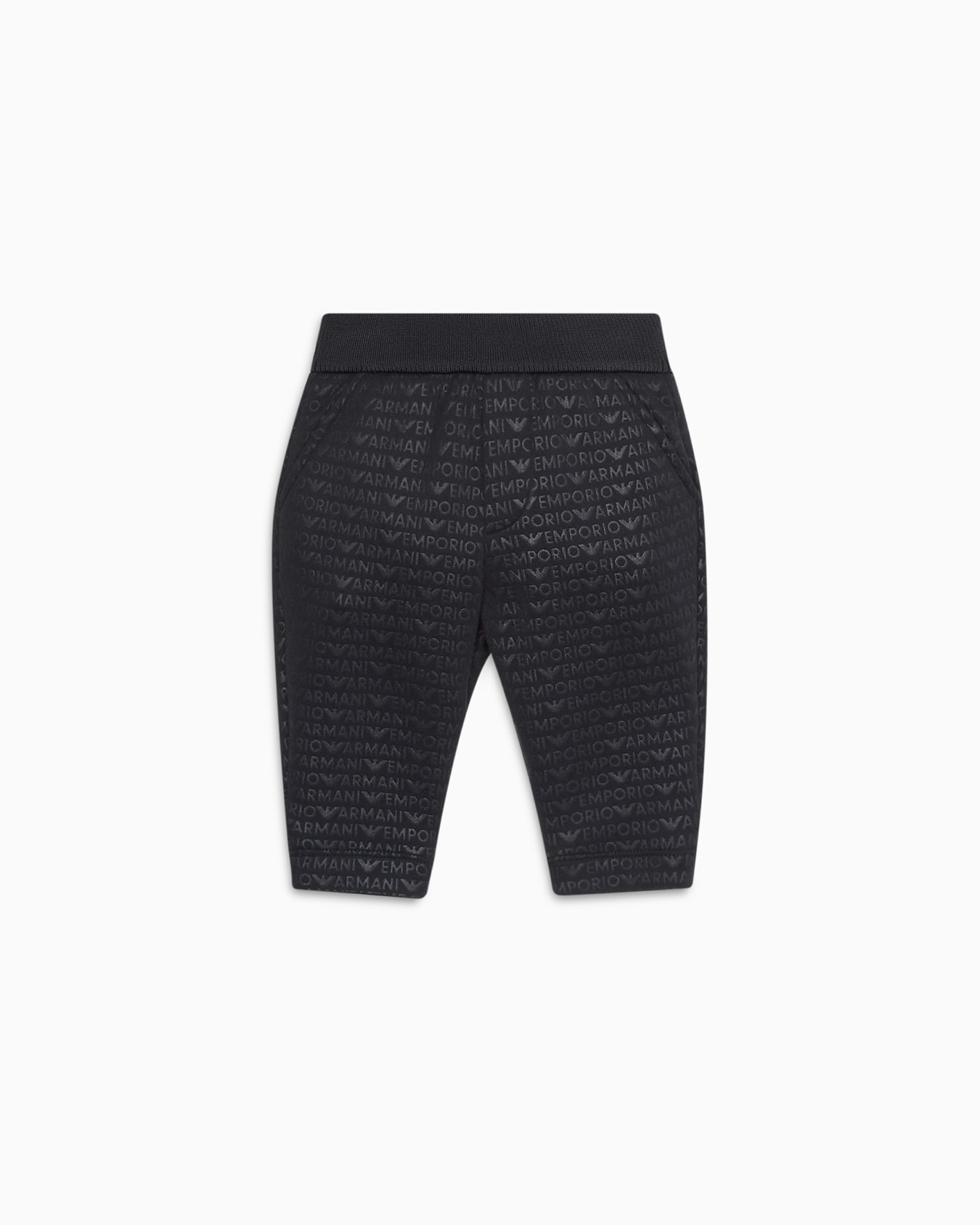 Jersey joggers with all-over logo lettering Slide 0
