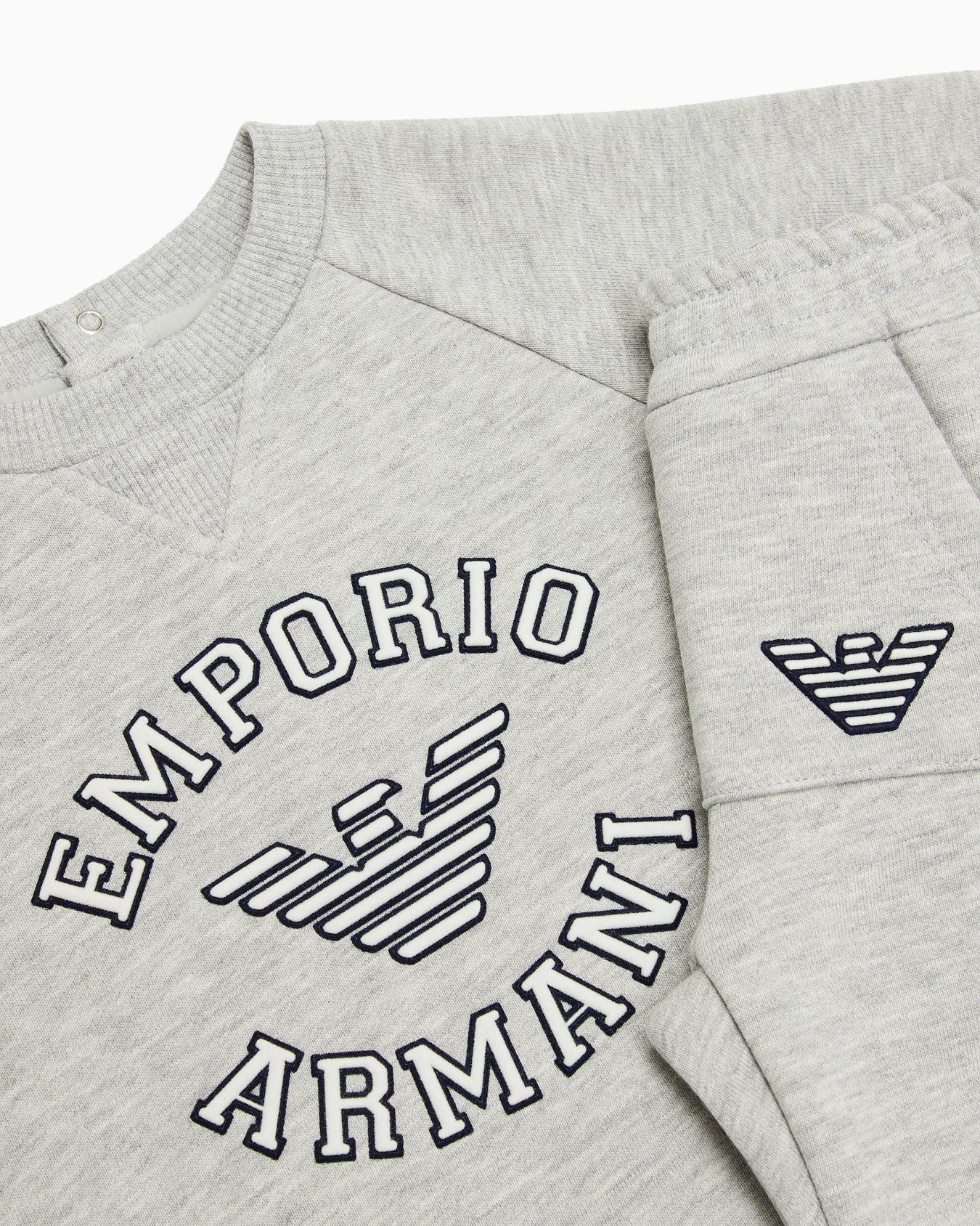 Jersey tracksuit with oversized logo Slide 1