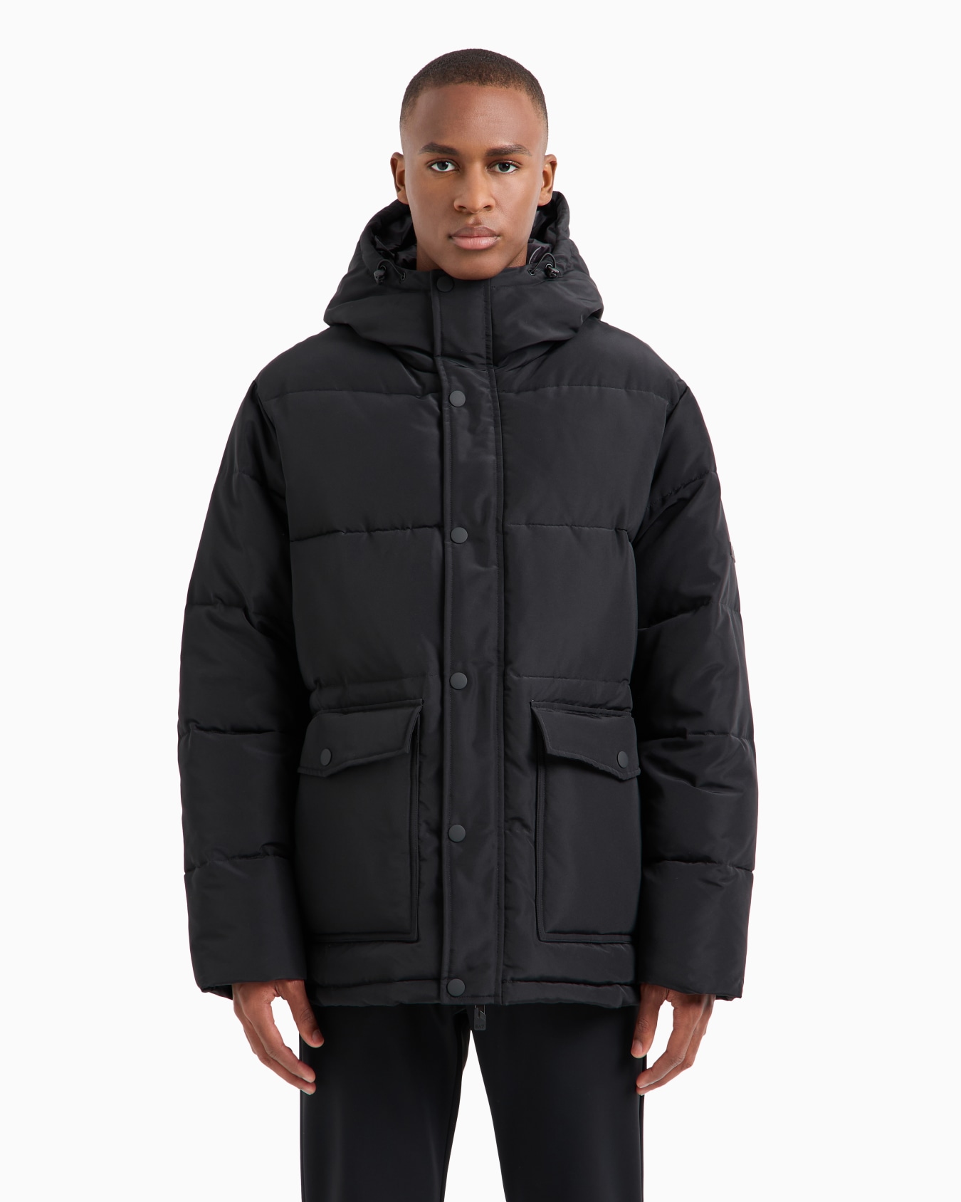Padded bomber with hood Slide 2