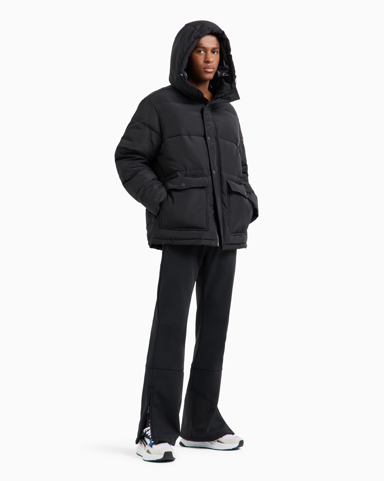 Padded bomber with hood Slide 4