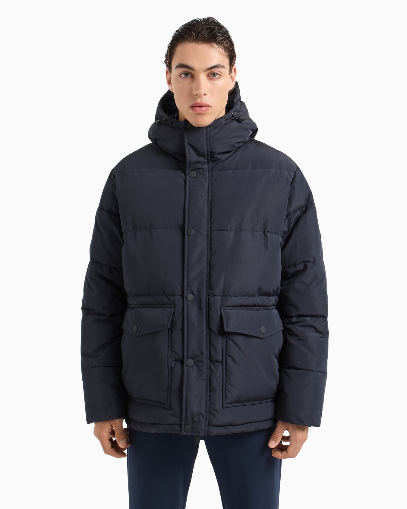 Padded bomber with hood Slide 1
