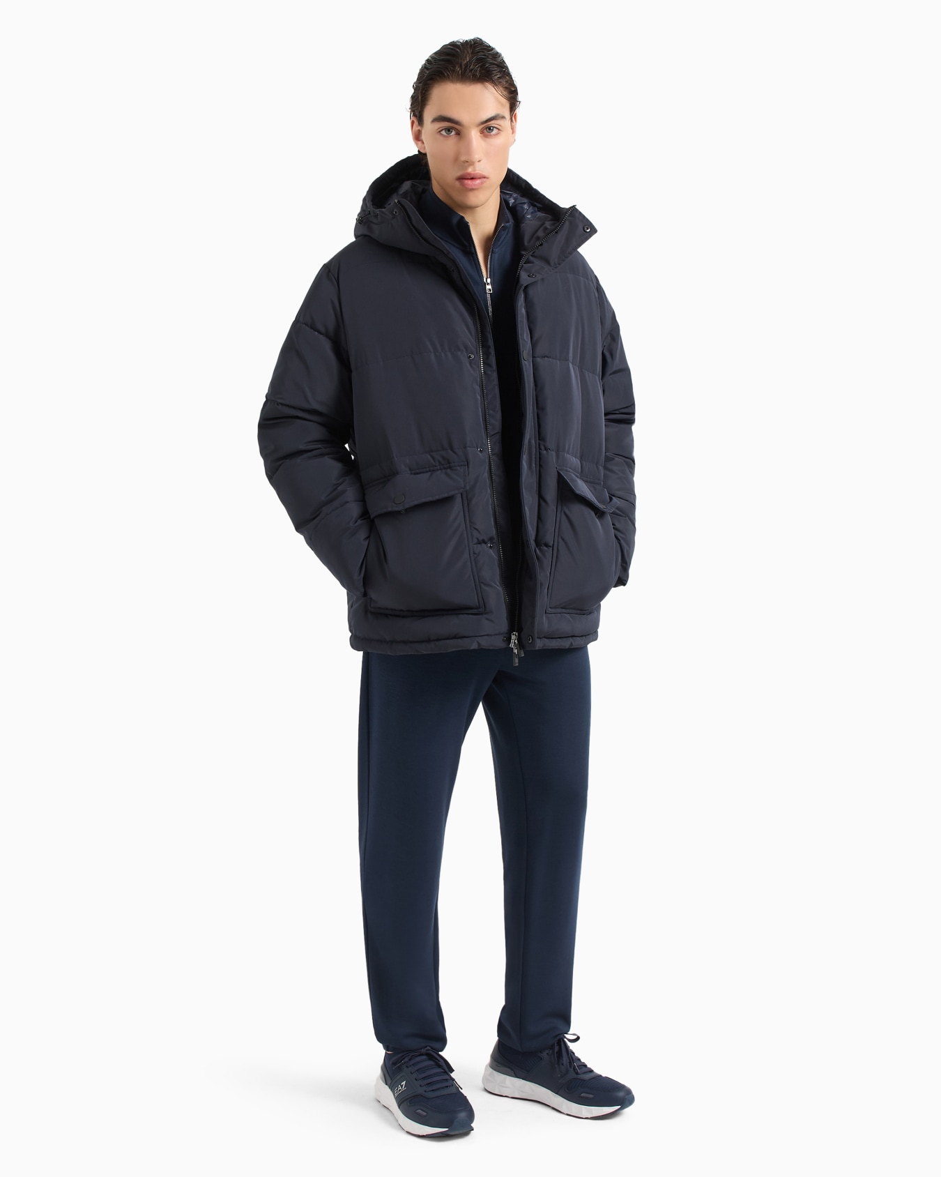 Padded bomber with hood Slide 3