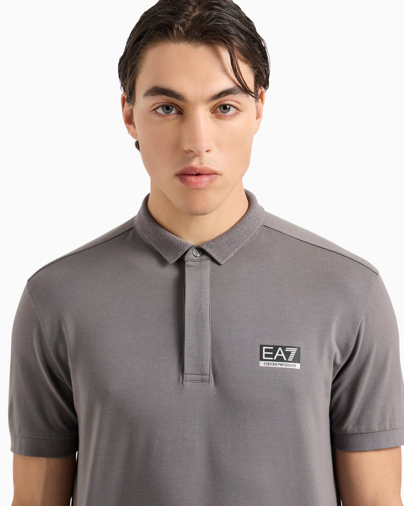 Dynamic Athlete polo shirt in Natural VENTUS7 technical fabric Slide 4