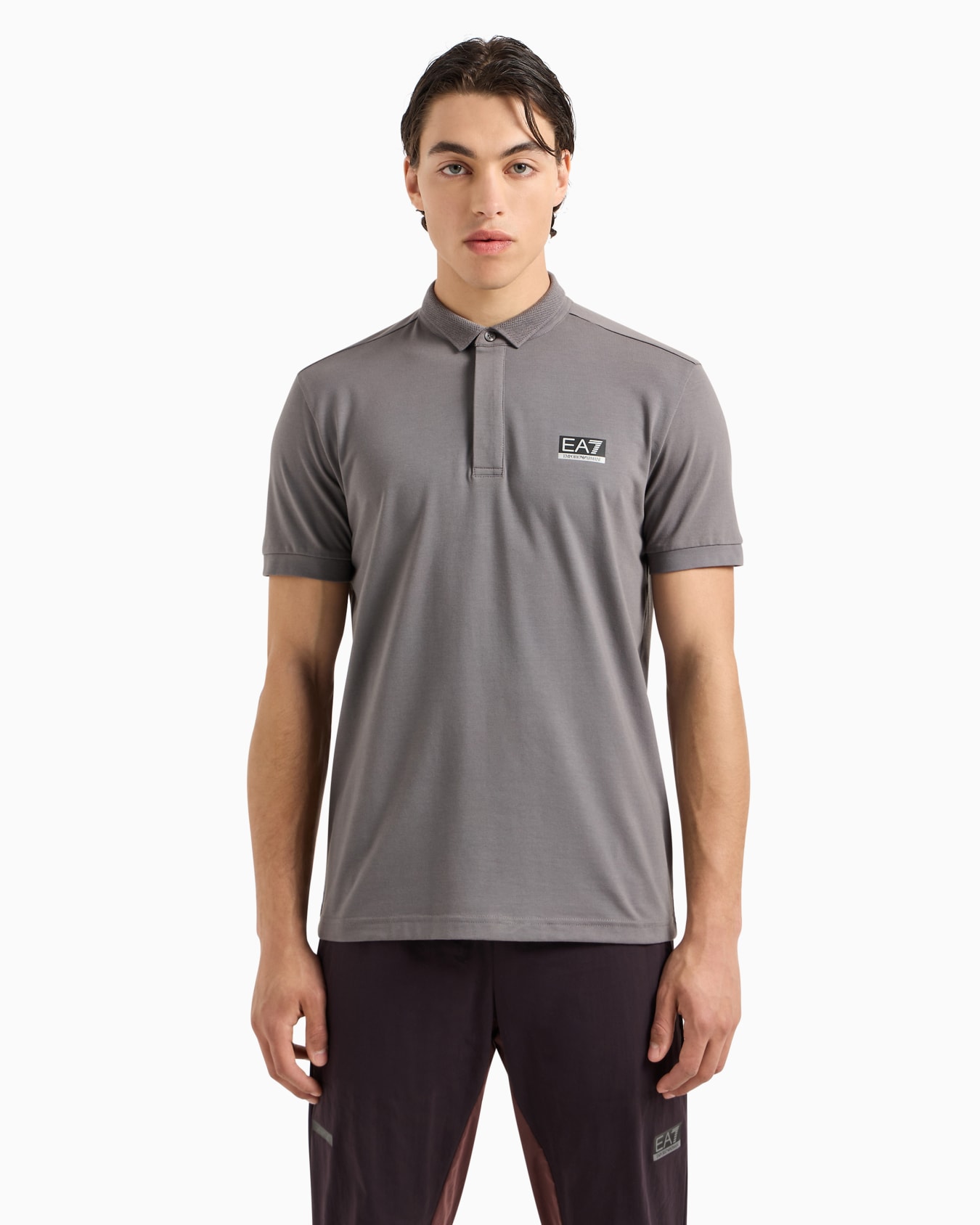 Dynamic Athlete polo shirt in Natural VENTUS7 technical fabric Slide 1
